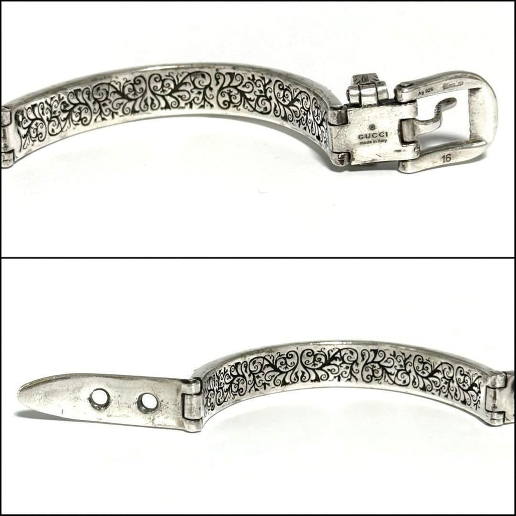 Tiger Head Bracelet Sterling Silver