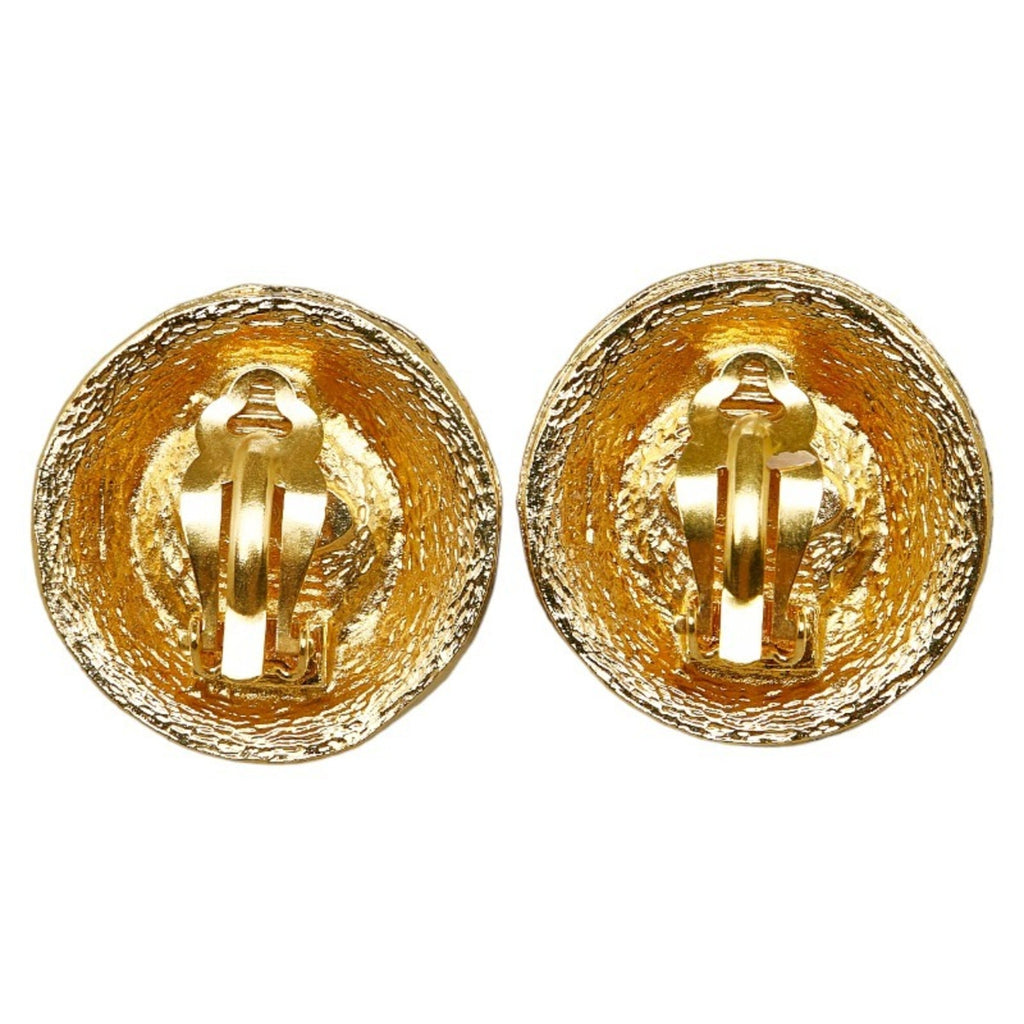 Clip-On Earrings Pearl Clip-On Gold-Tone Metal