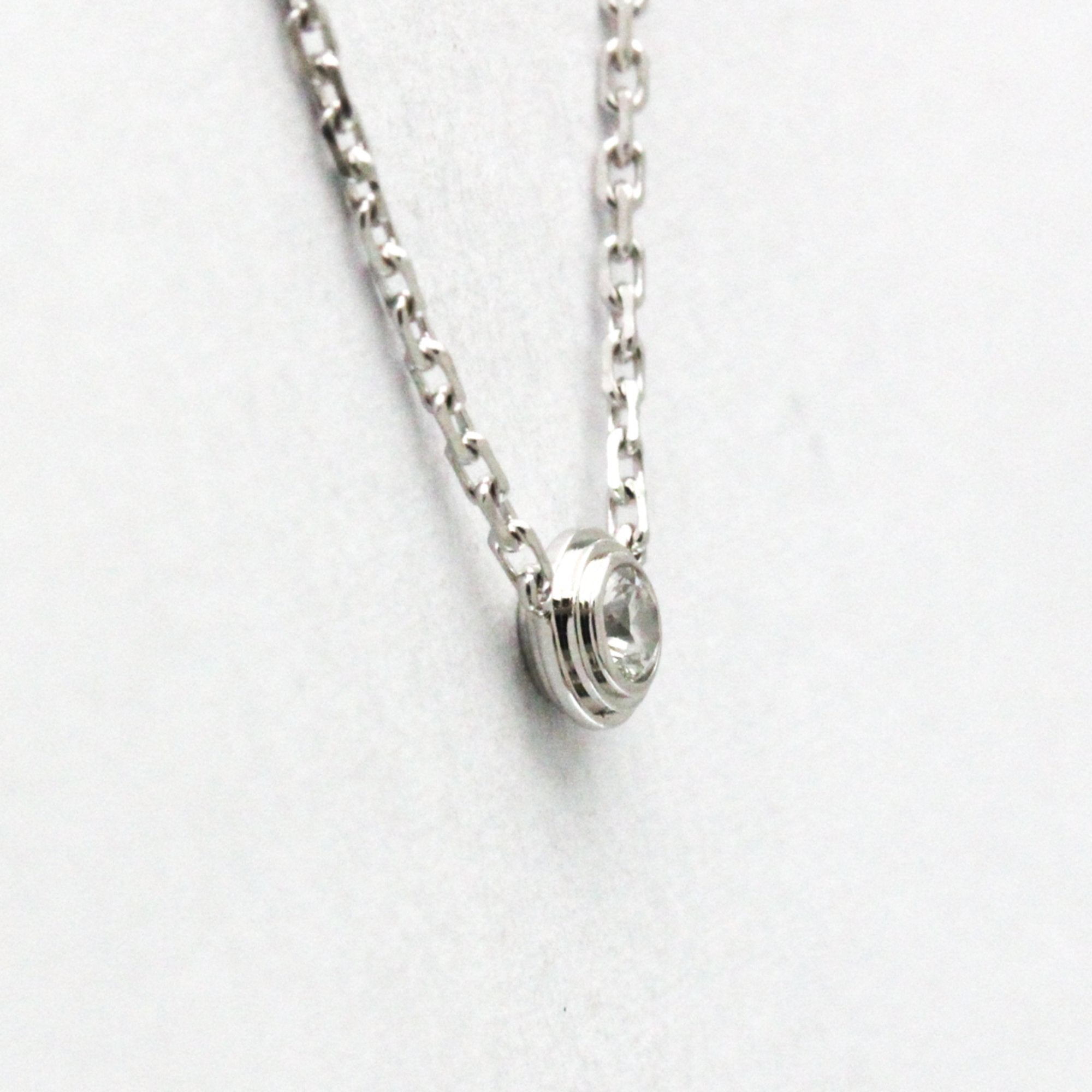 Pendant Necklace 18K White Gold With Diamond