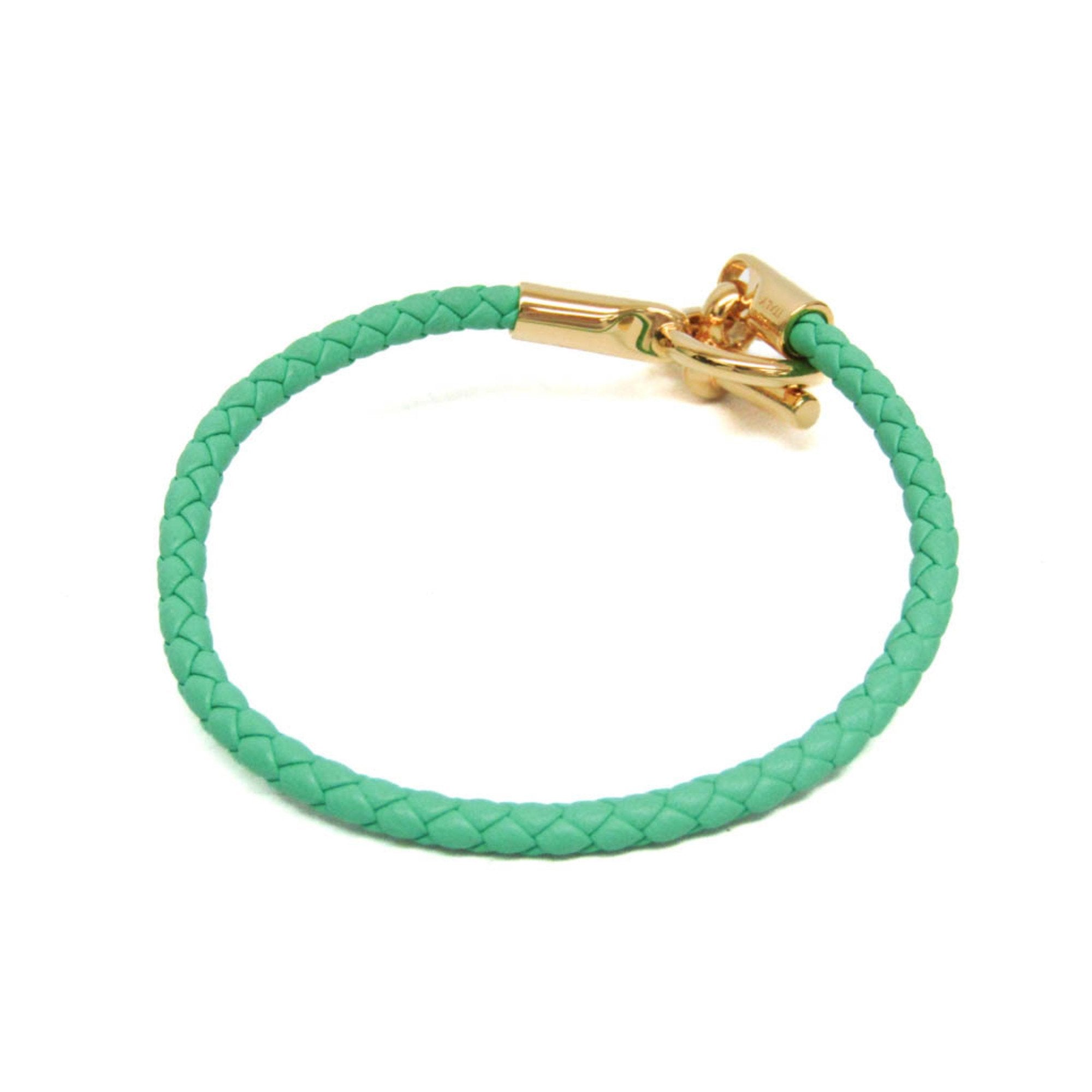 Bracelet Gold and Leather