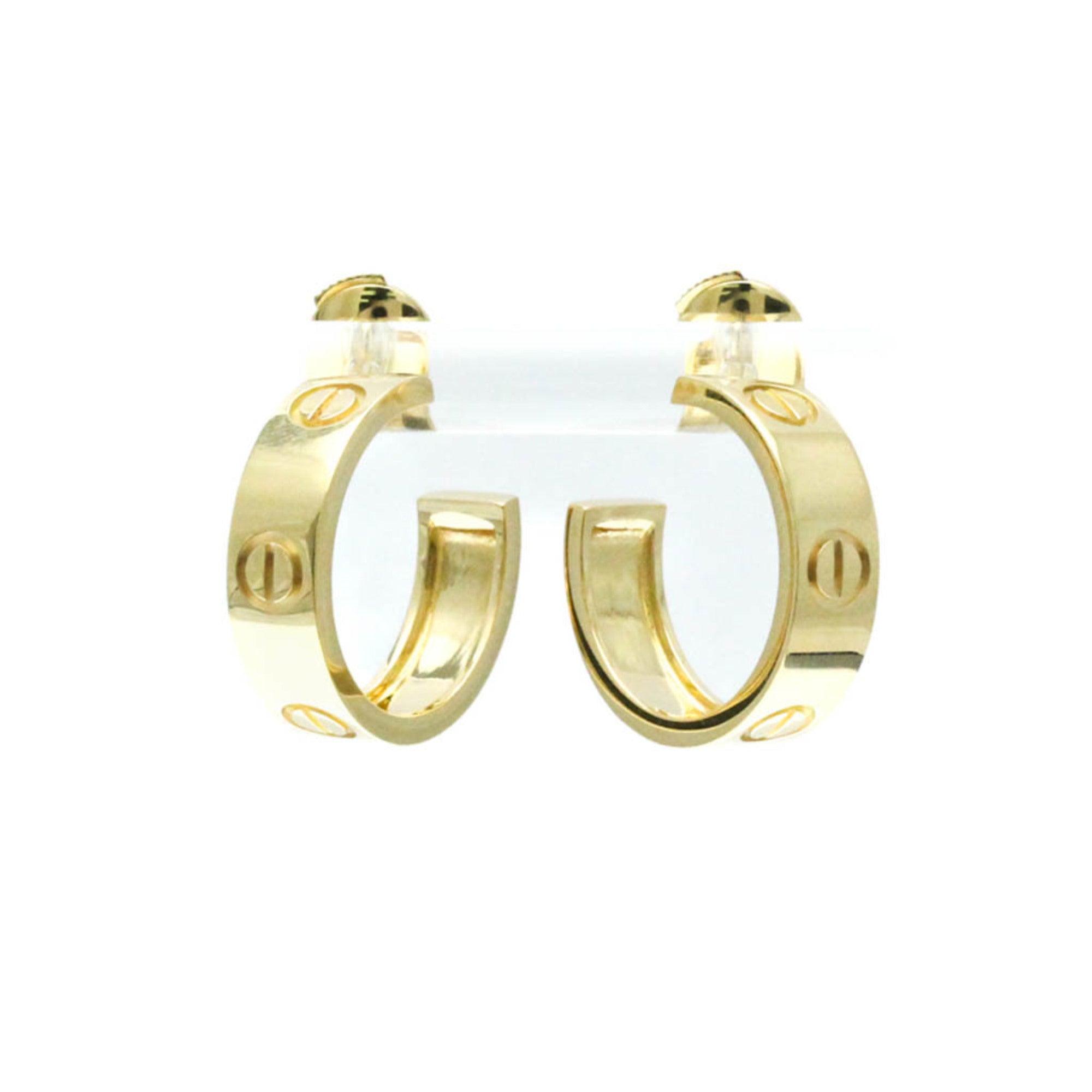 Love Half Hoop Earrings 18K Yellow Gold 18K Yellow Gold