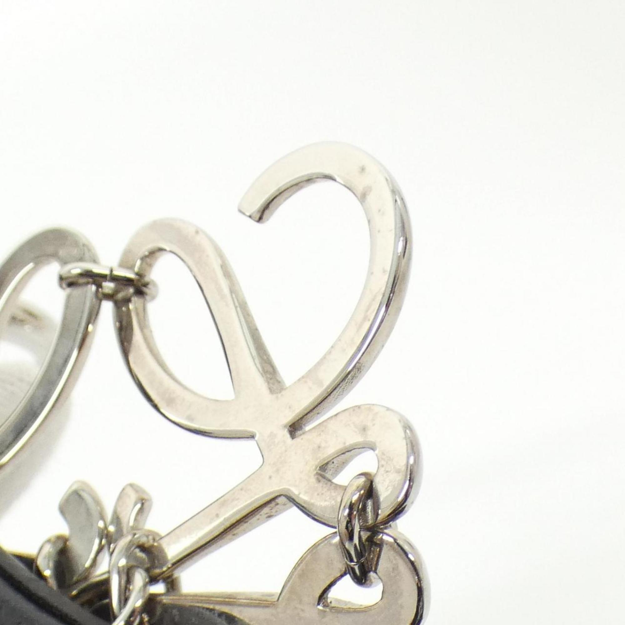 Handbag Charm Leather Black