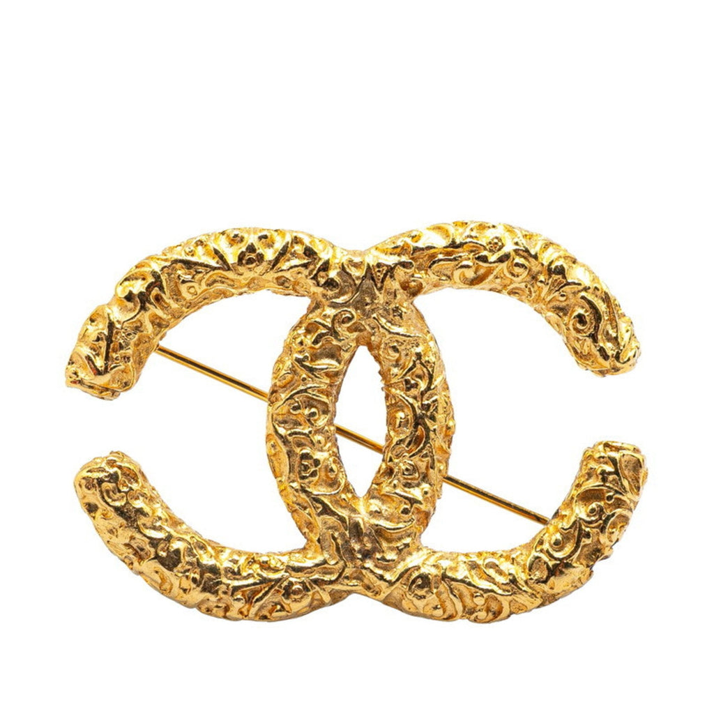CC Logo Brooch Metal