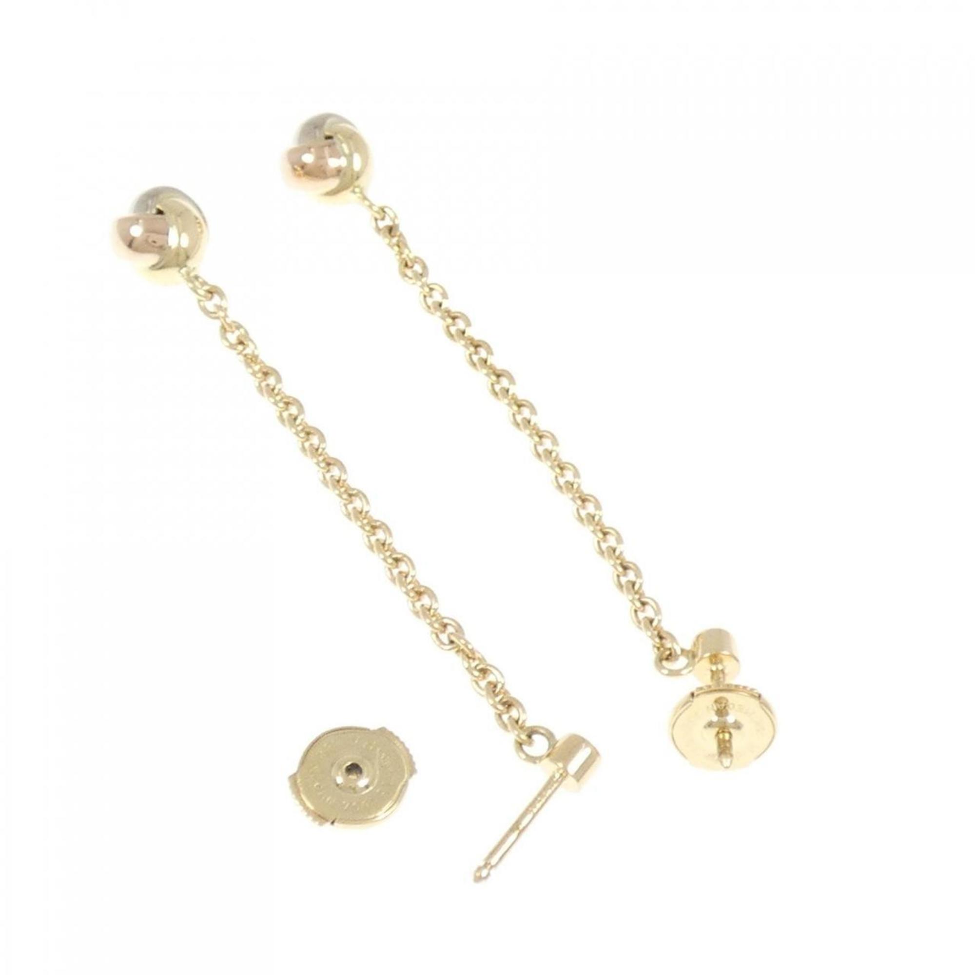 Trinity Earrings 18K Tricolor Gold