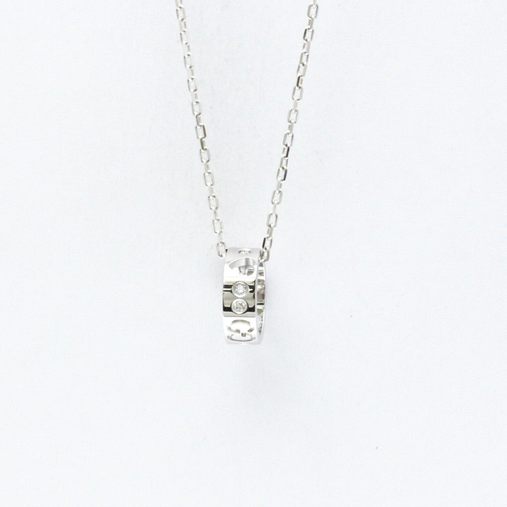 Pendant Necklace 18K White Gold with Diamond