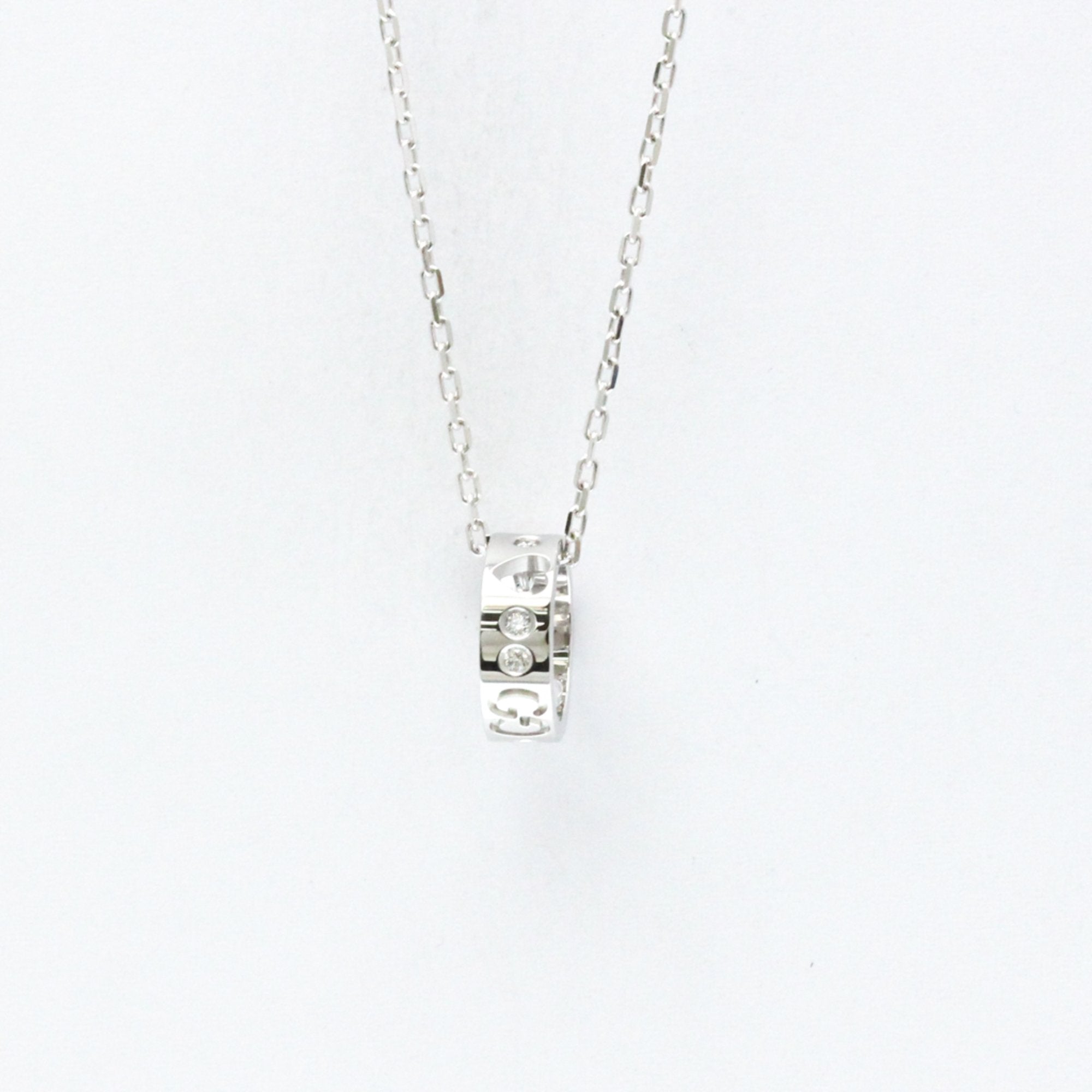 Pendant Necklace 18K White Gold with Diamond