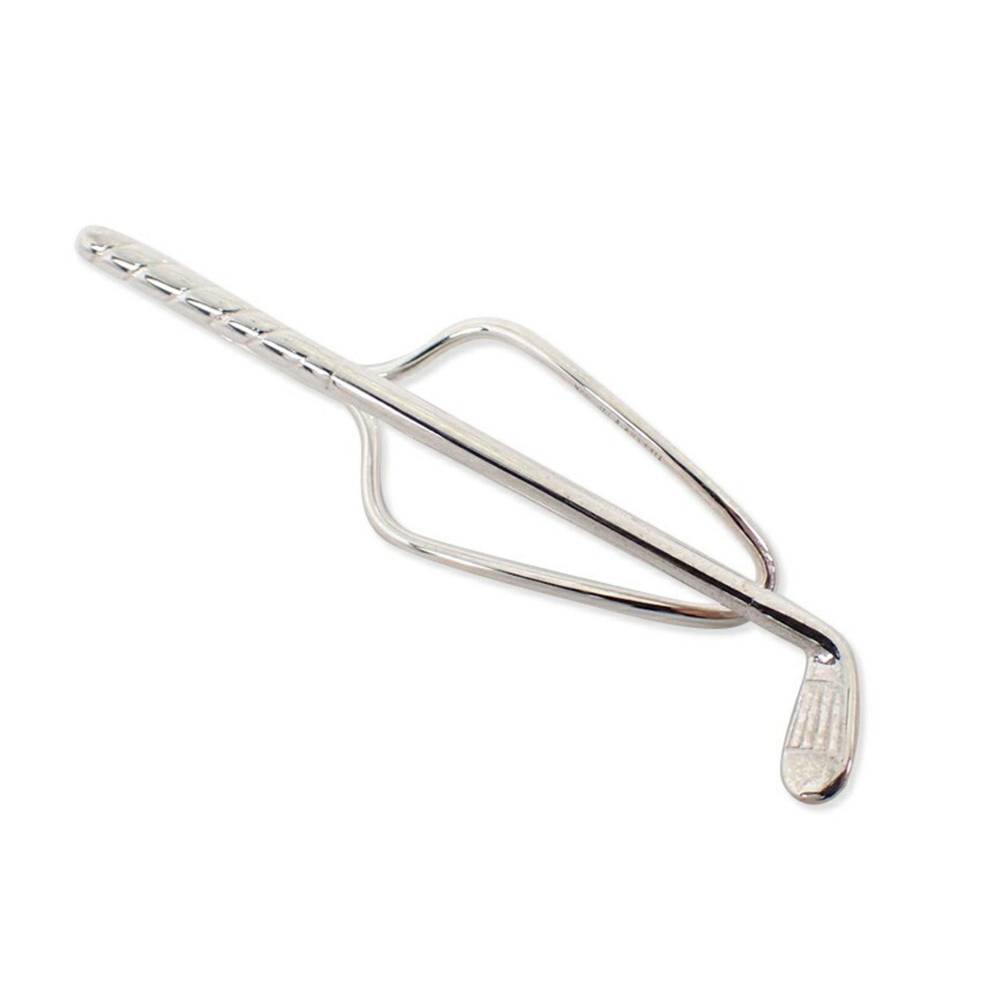Golf Tie Tack Brooch Sterling Silver