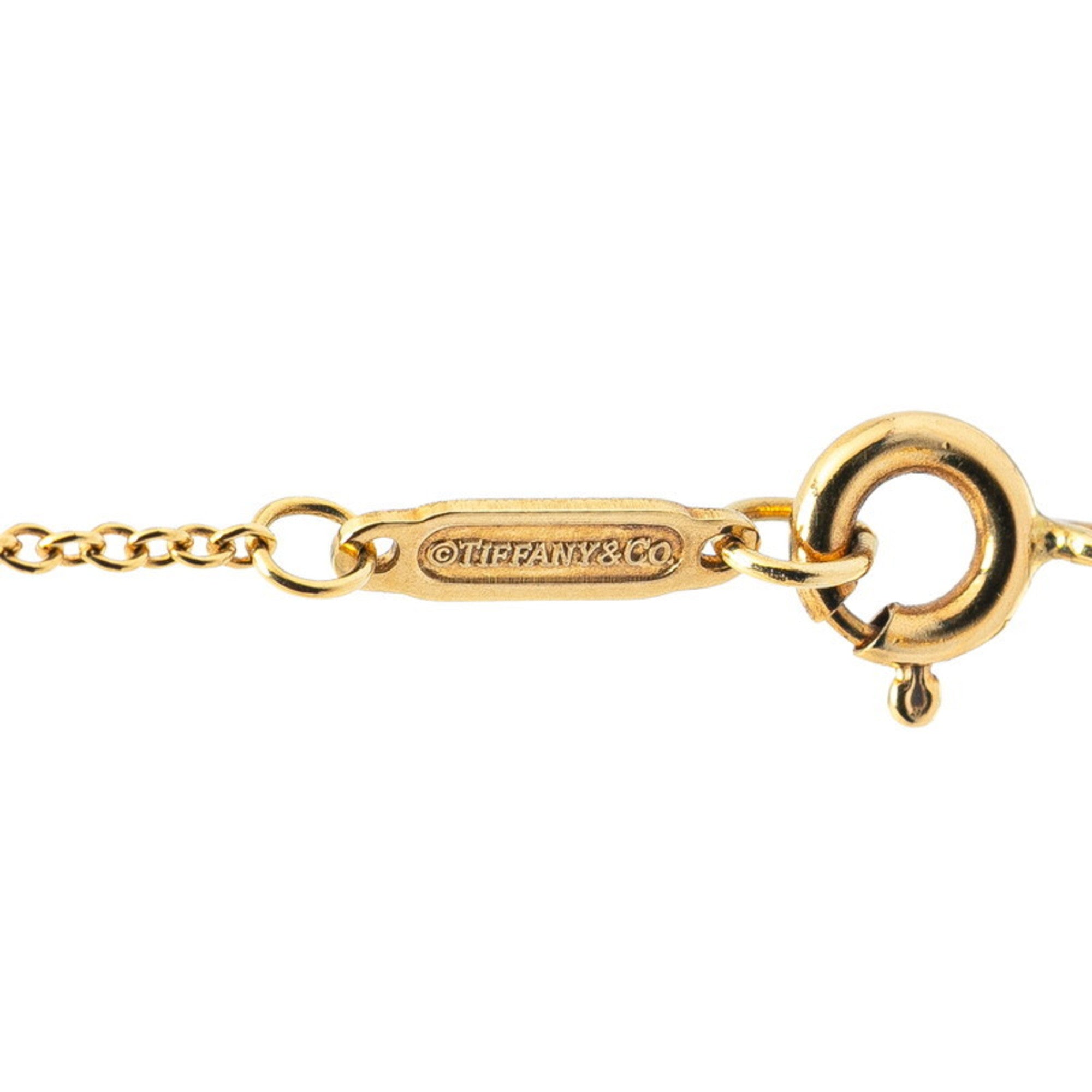 Key Trefoil Pendant Necklace 18K Yellow Gold