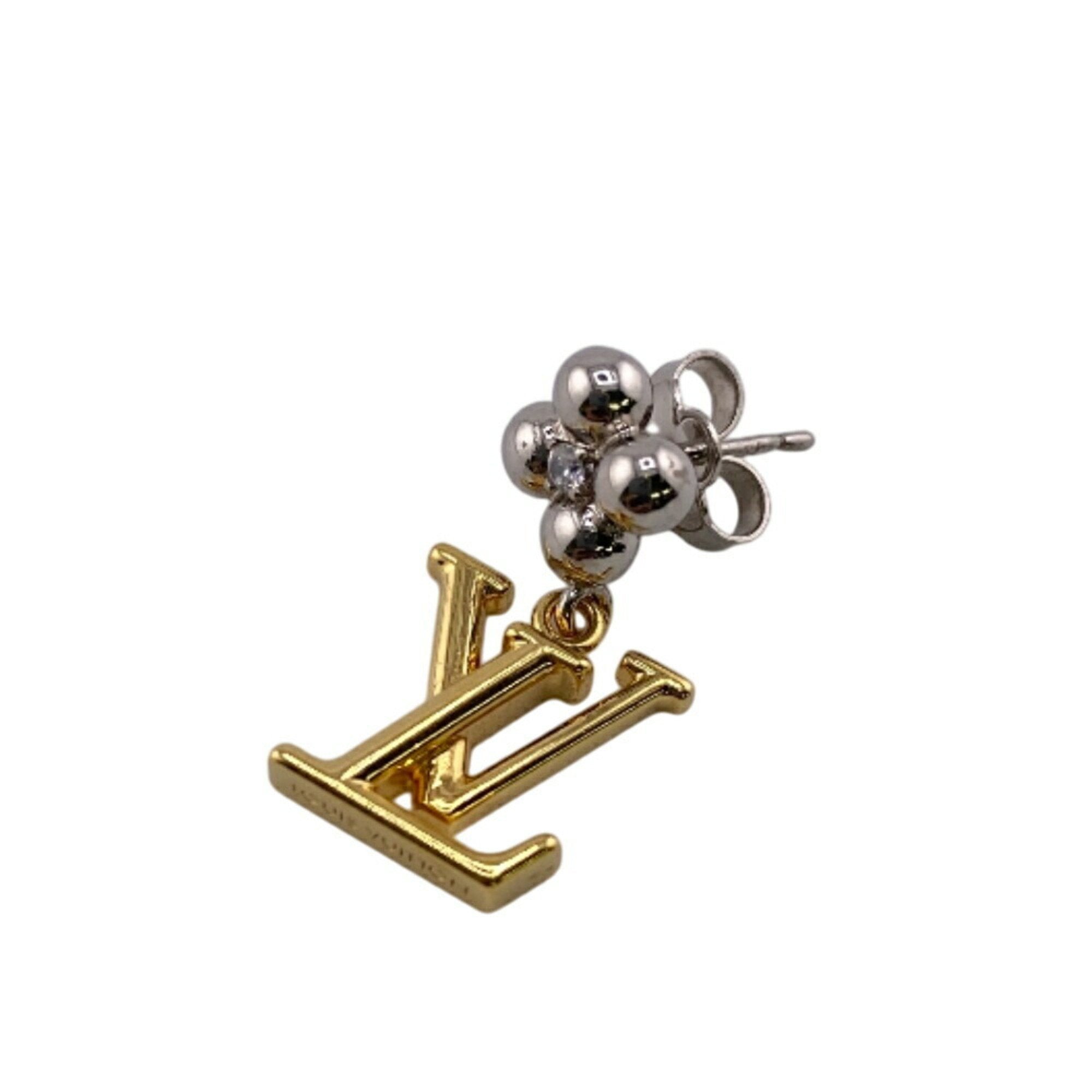 Single Earring Gold-Tone Metal