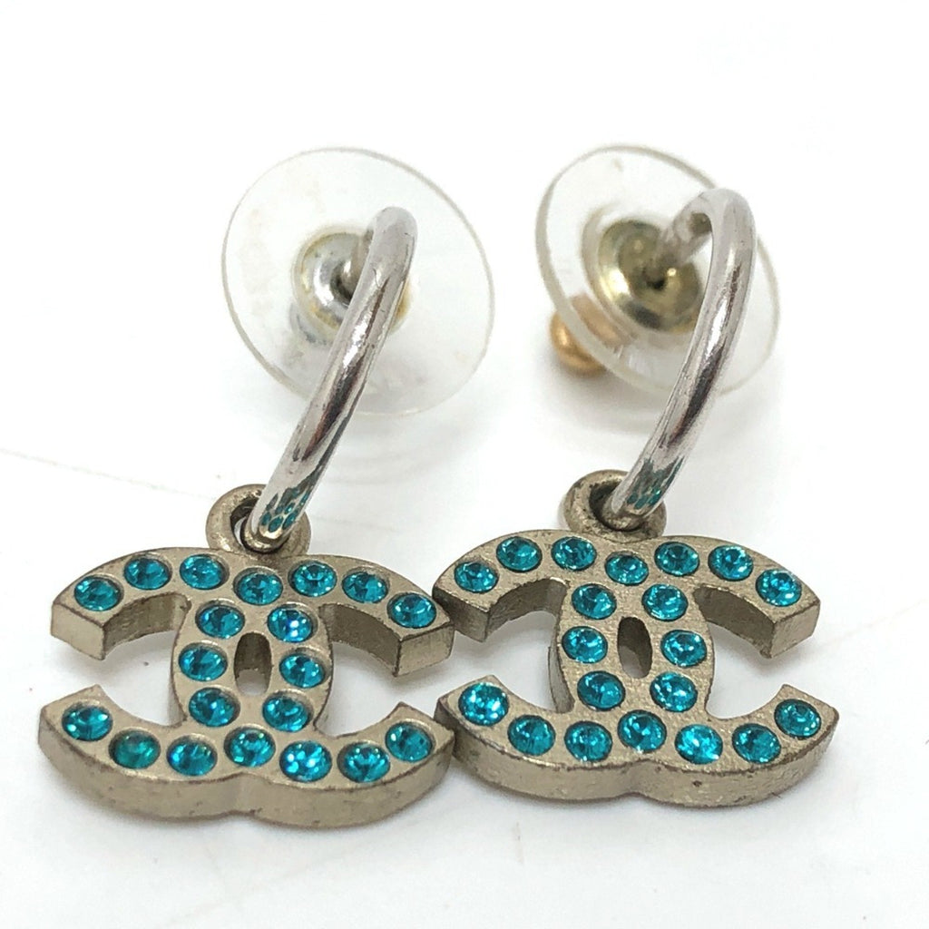 CC Logo Earrings Silver-Tone Metal Silver-Tone Metal