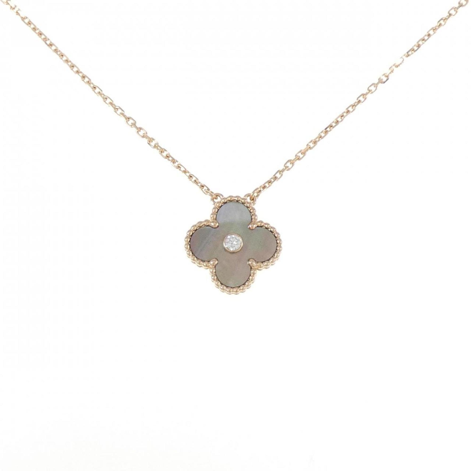 Vintage Alhambra Pendant Necklace 18K Rose Gold
