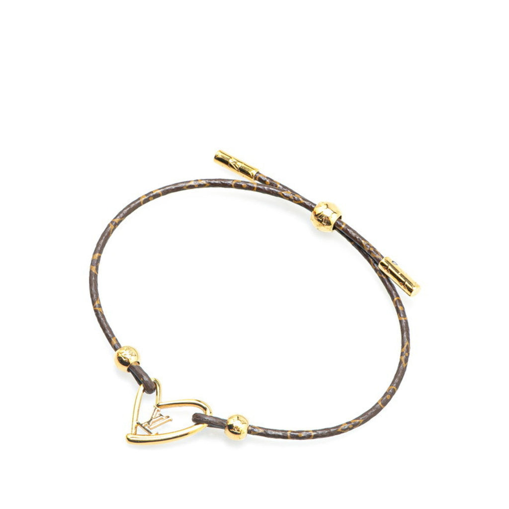 Monogram Bracelet Brown and Gold Plated