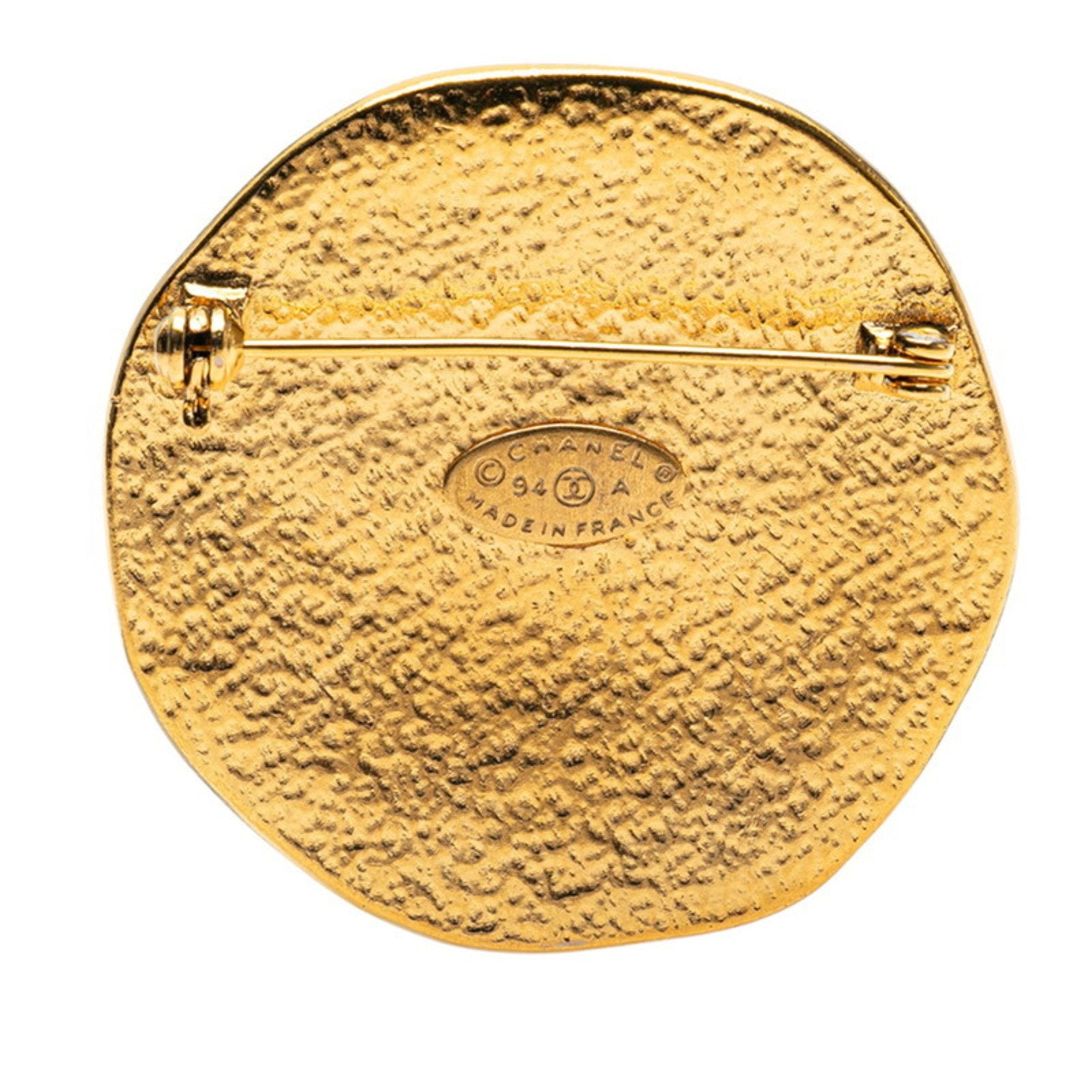 CC Logo Brooch Metal