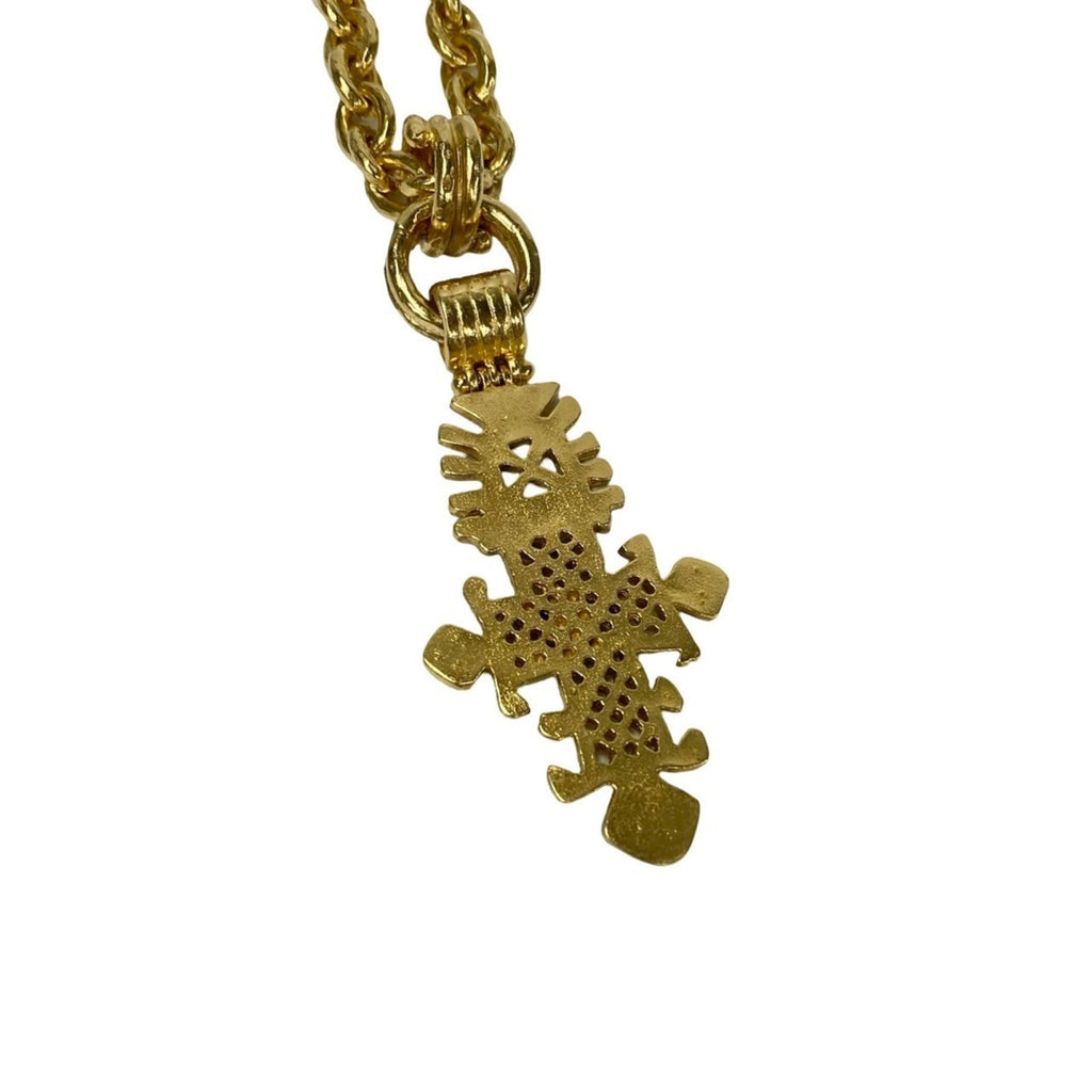 CC Logo Chain Pendant Necklace Metal