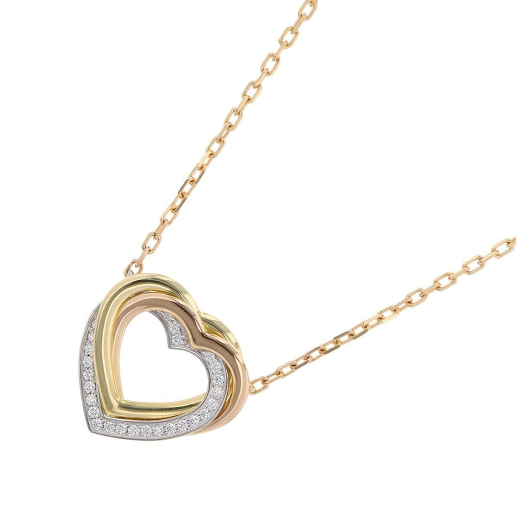 Trinity Pendant Necklace 18K Tricolor Gold