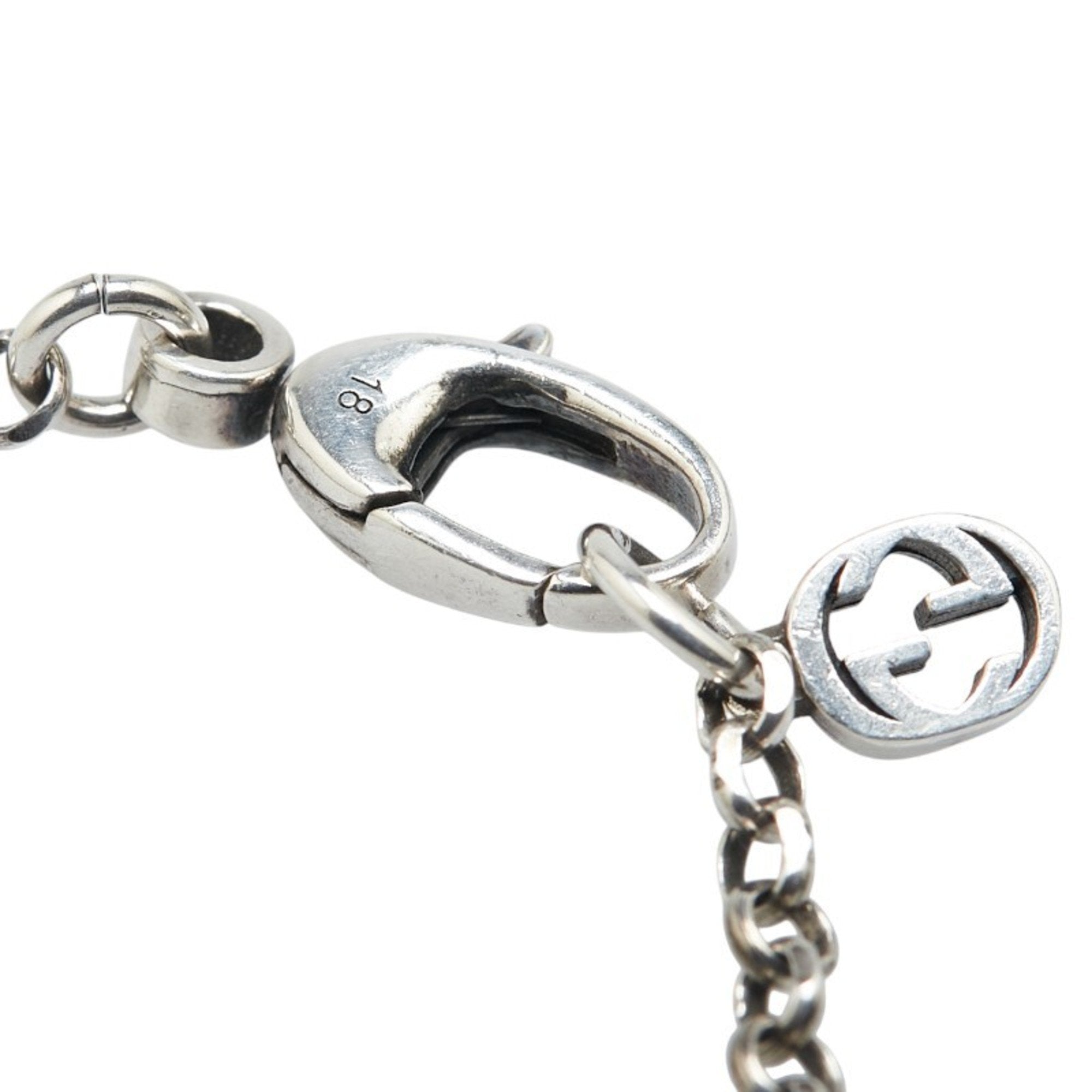Double G Key Bracelet Sterling Silver