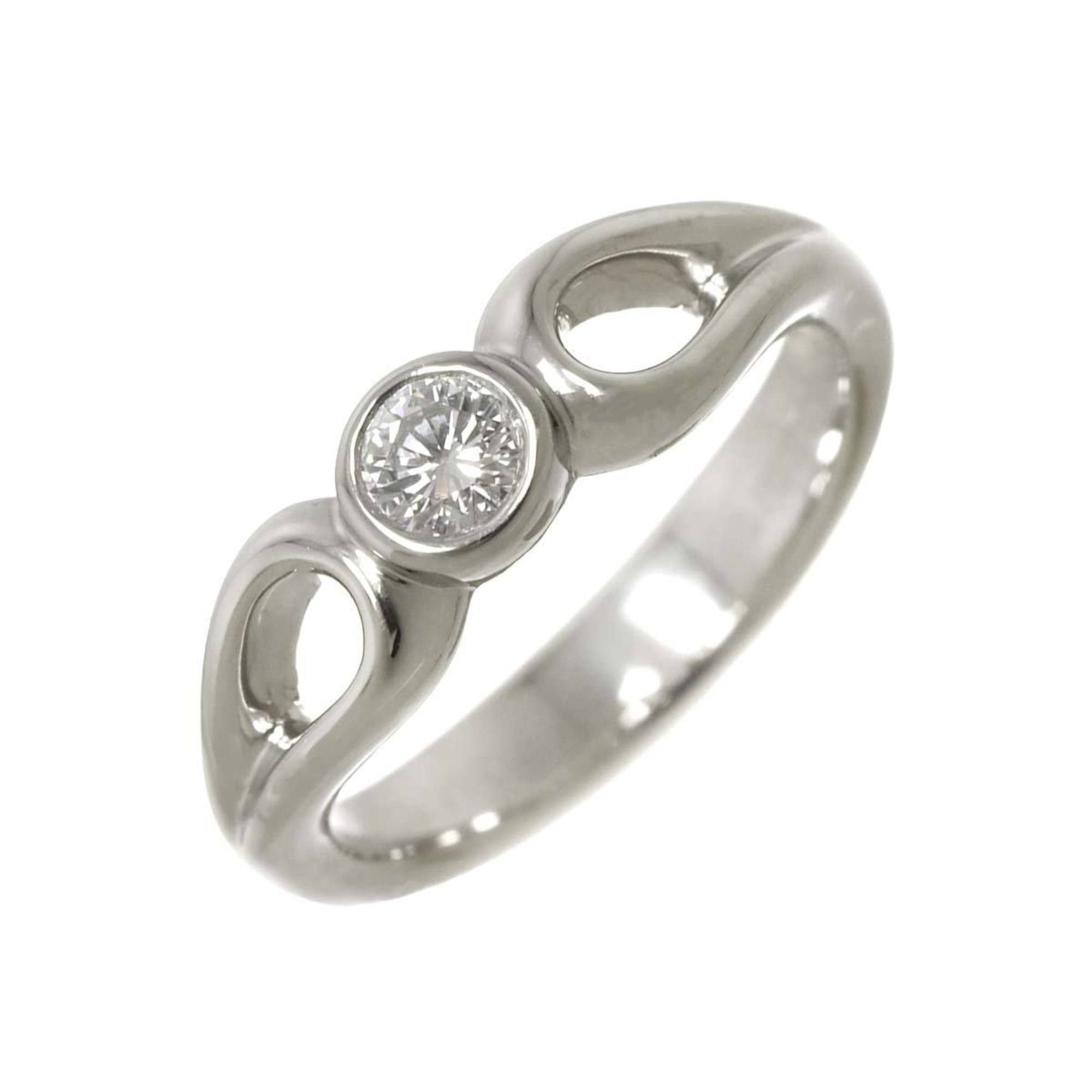 Double Teardrop Diamond Ring Platinum