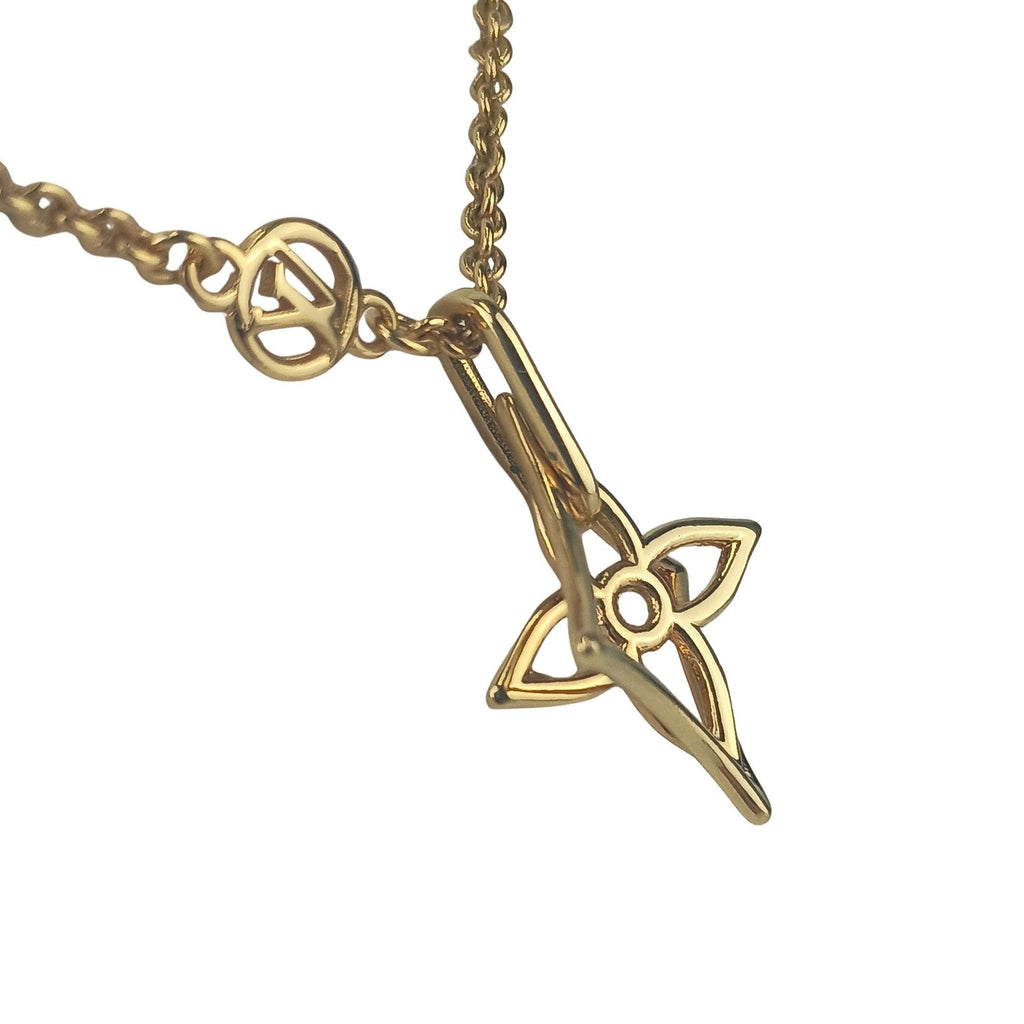 Pendant Necklace Gold Metal