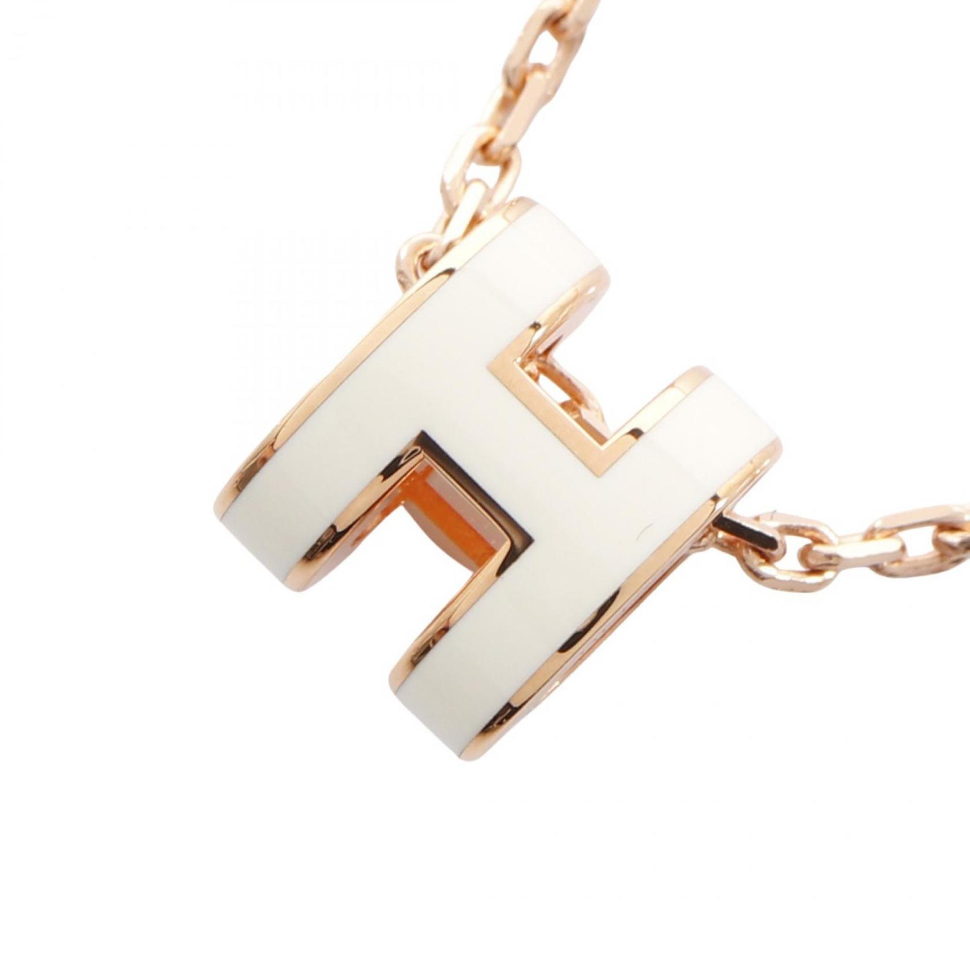 Pop H Pendant Necklace Gold-Tone Metal