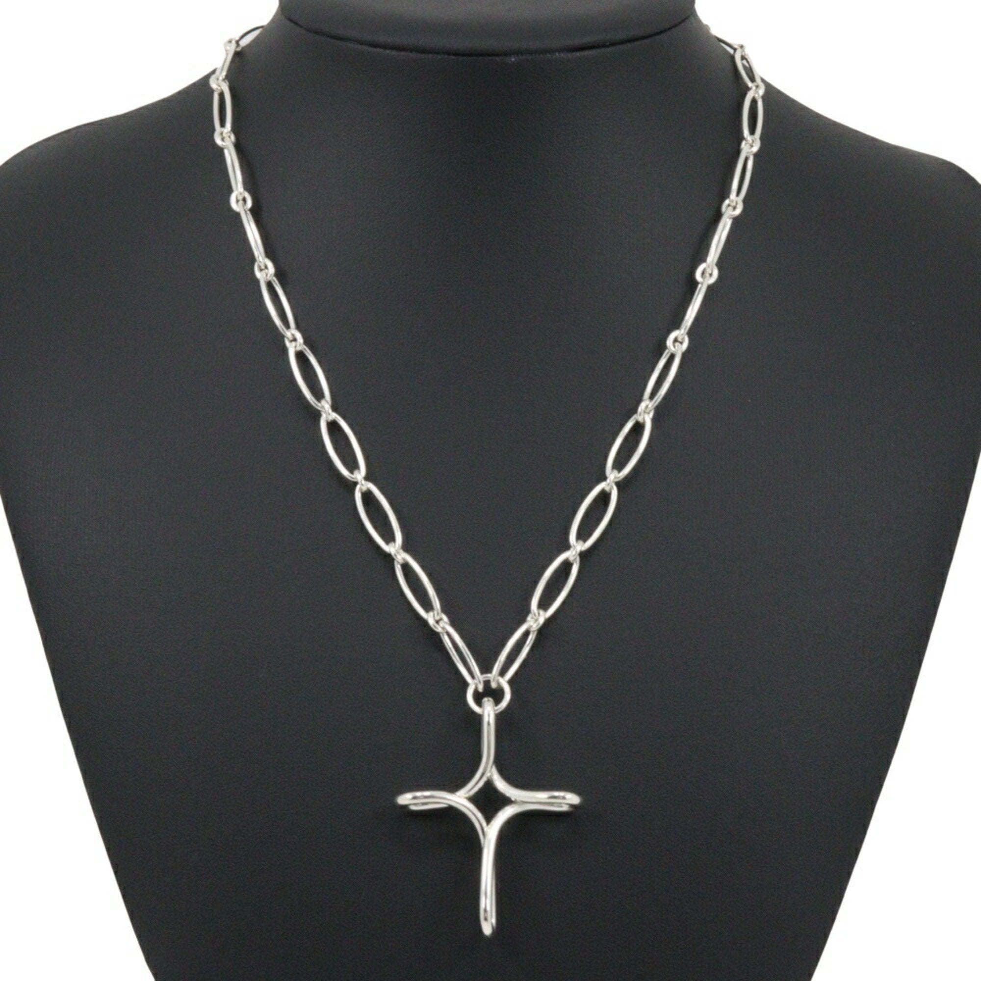Elsa Peretti Pendant Necklace Sterling Silver 49mm