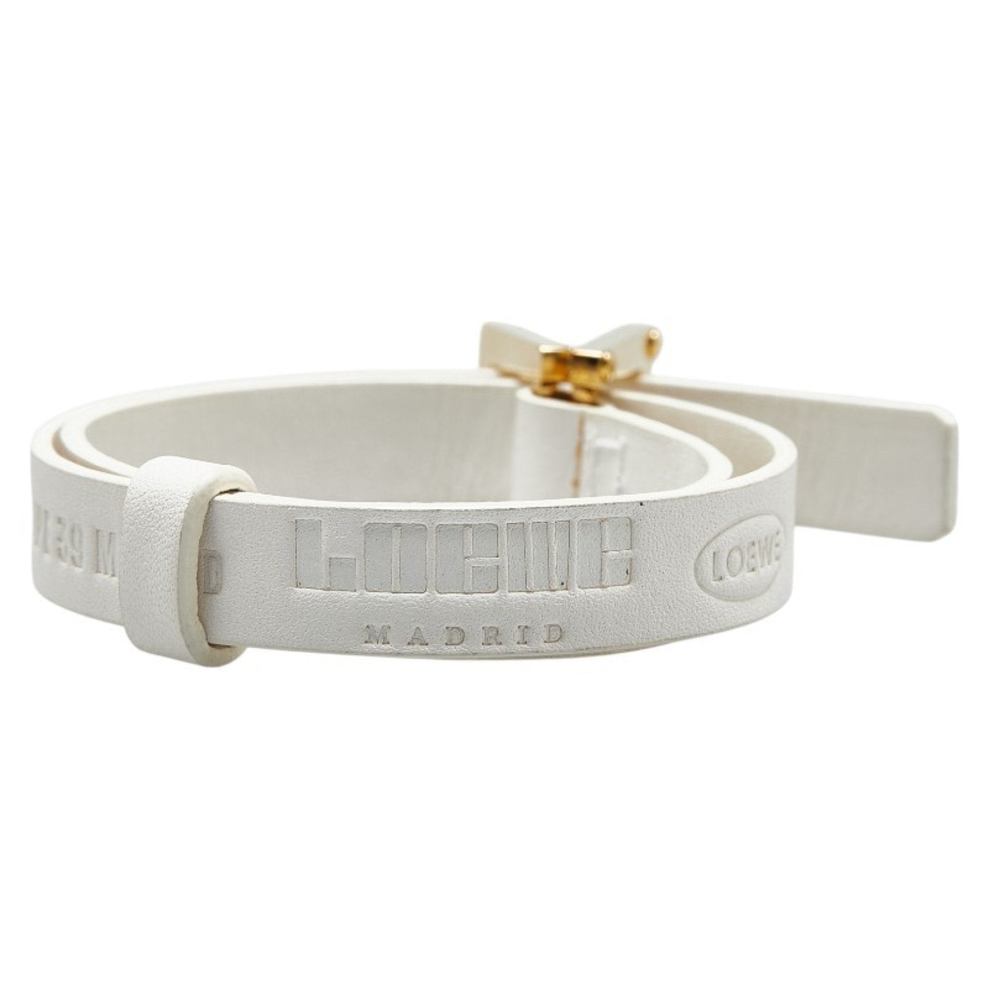 Bracelet White Leather