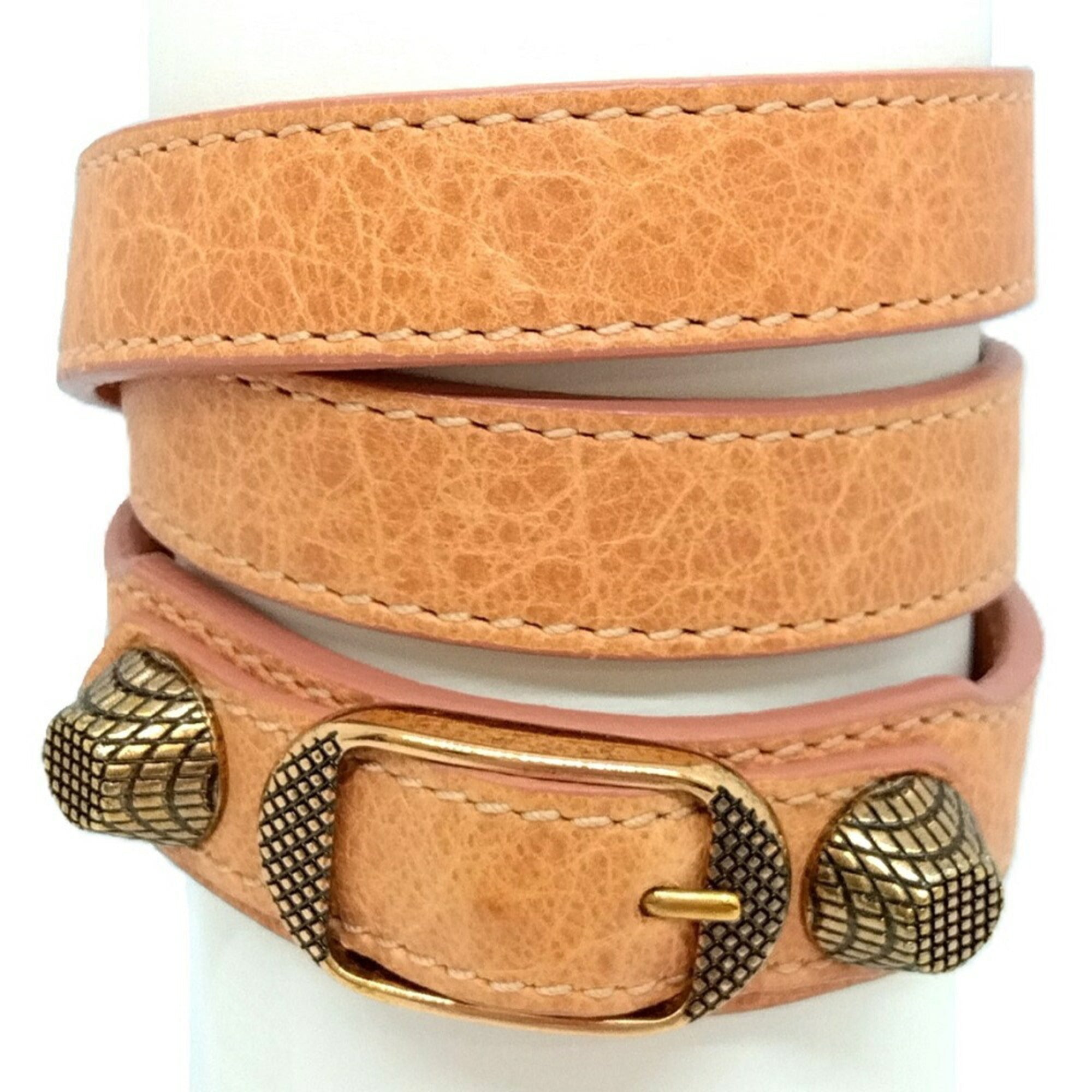 Giant Bracelet Leather and 18K Rose Gold and 18K Yellow Gold
