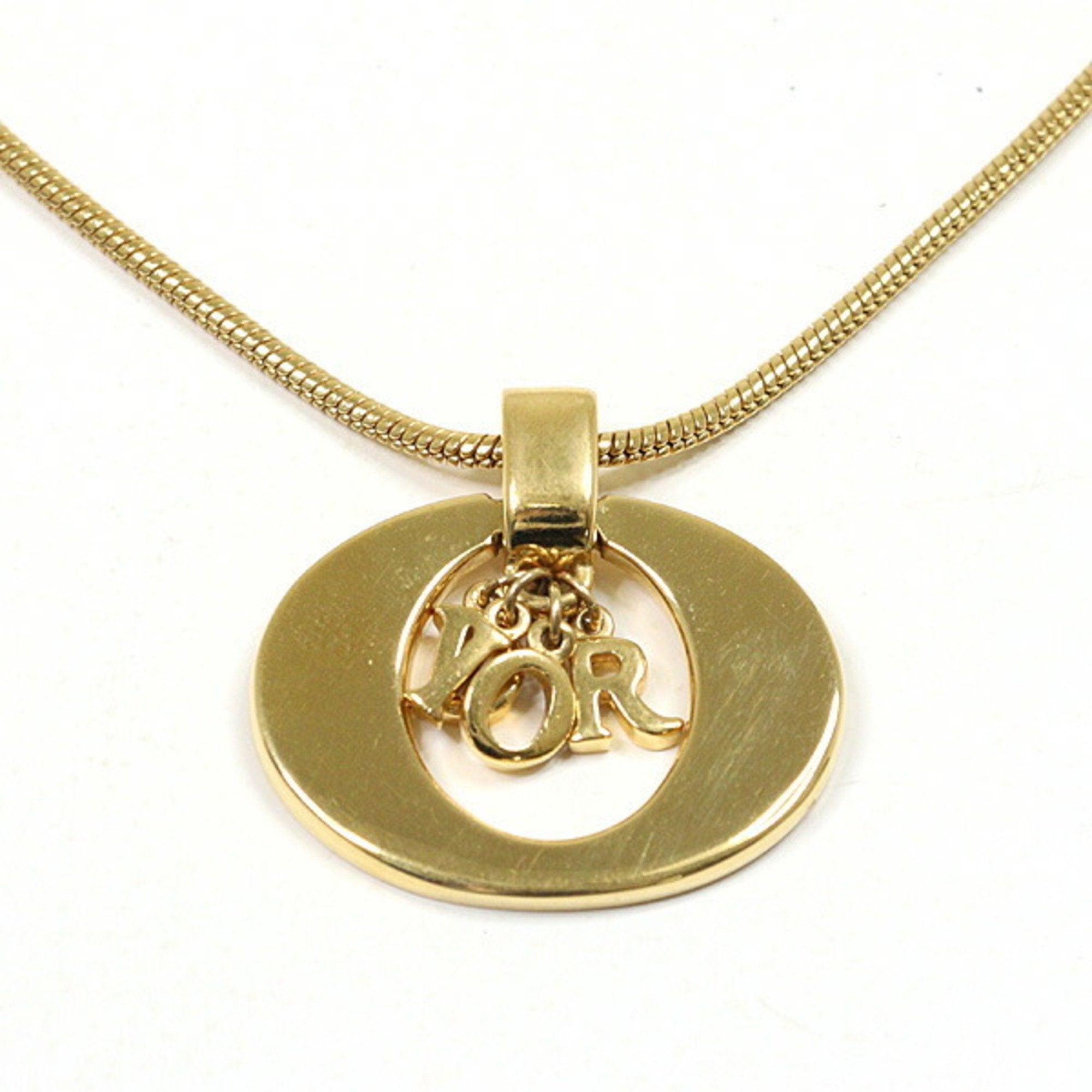 Pendant Necklace Gold Metal
