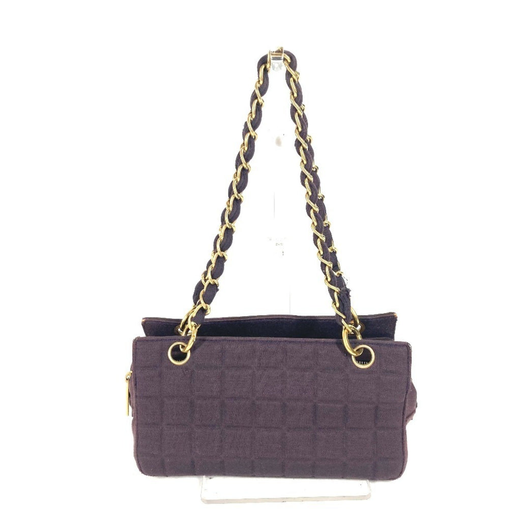 Chocolate Bar Chain Tote Quilted Jersey Large
