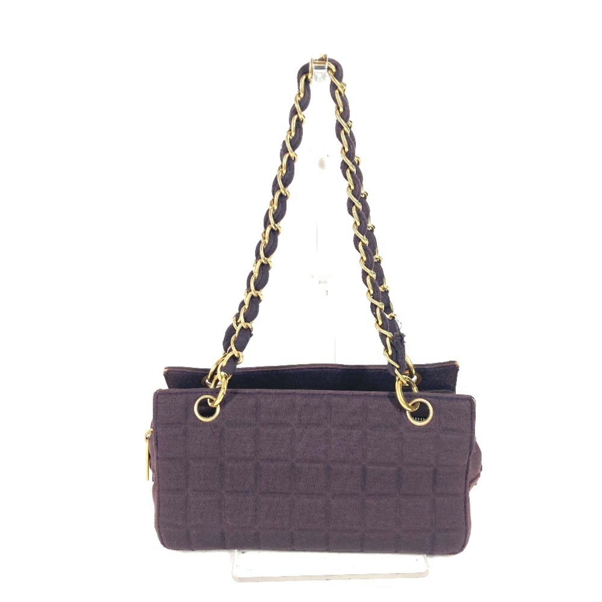 Chocolate Bar Chain Tote Quilted Jersey Large