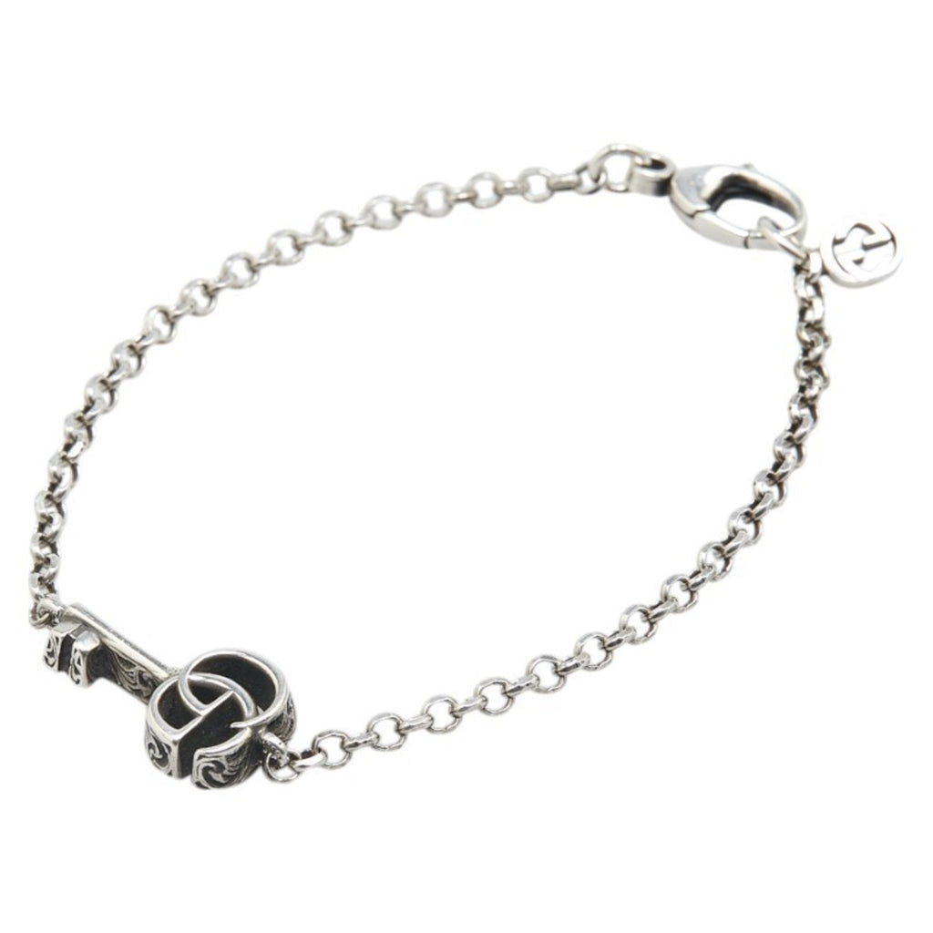 Double G Key Bracelet Sterling Silver