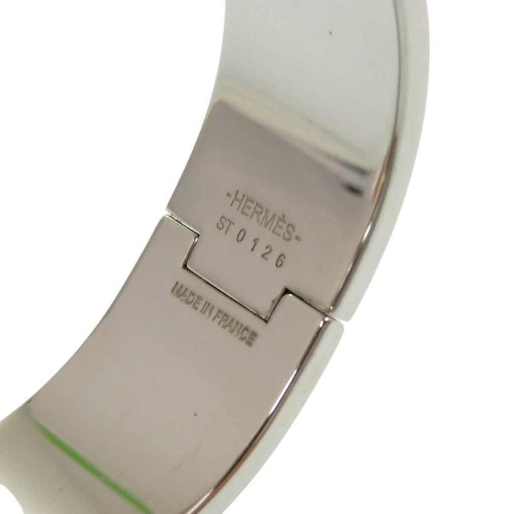 H Motif Click Clack Bracelet Metal Silver