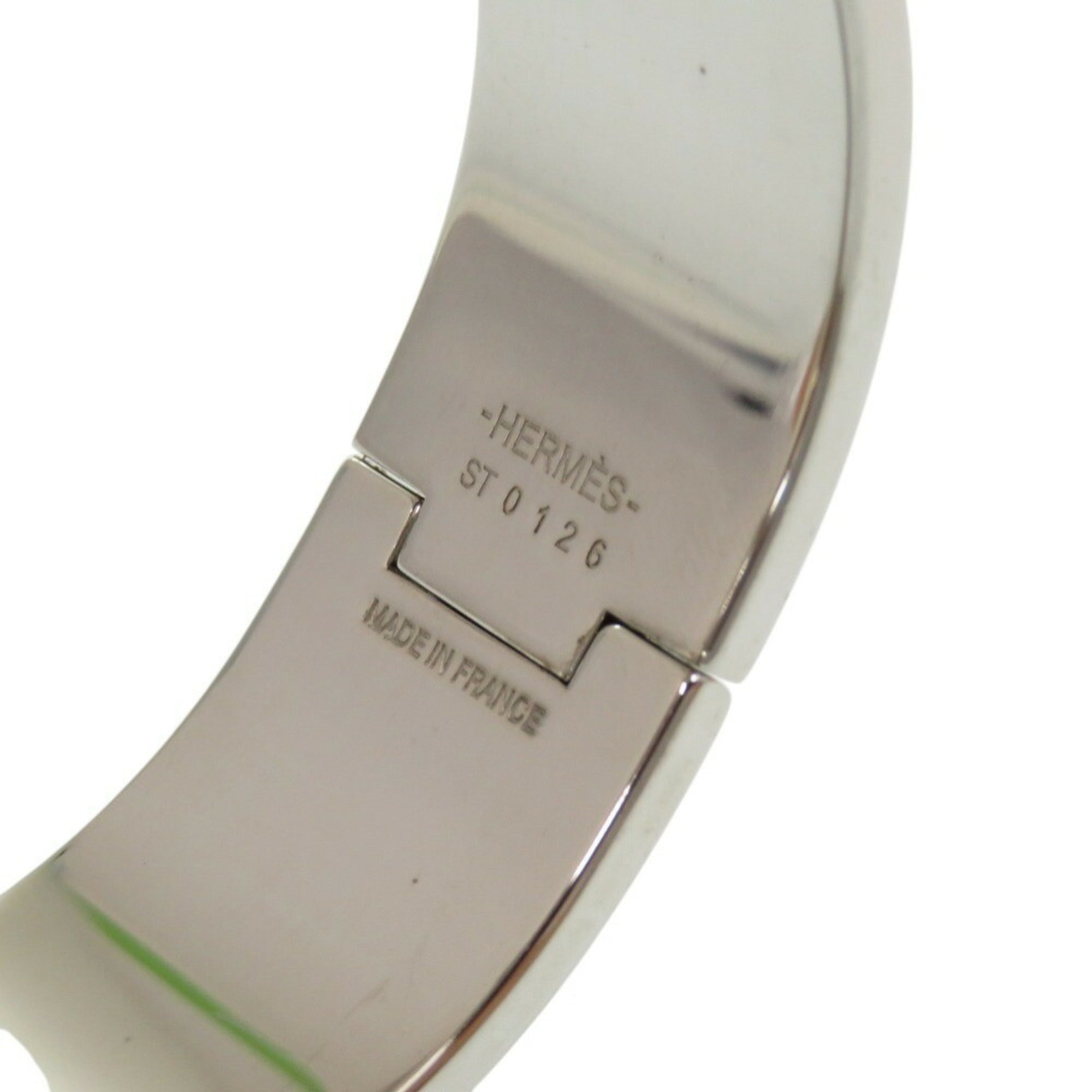 H Motif Click Clack Bracelet Metal Silver