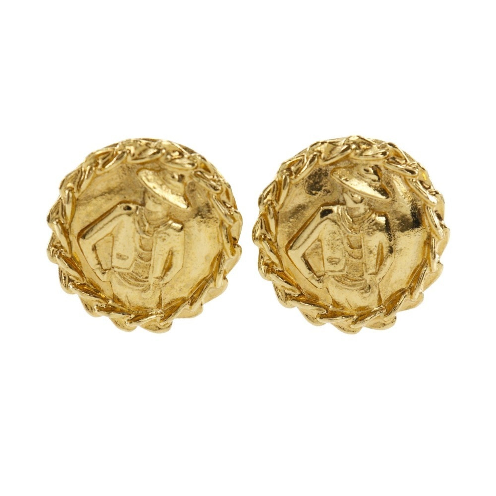 Clip-On Earrings Clip-On Gold-Tone Metal
