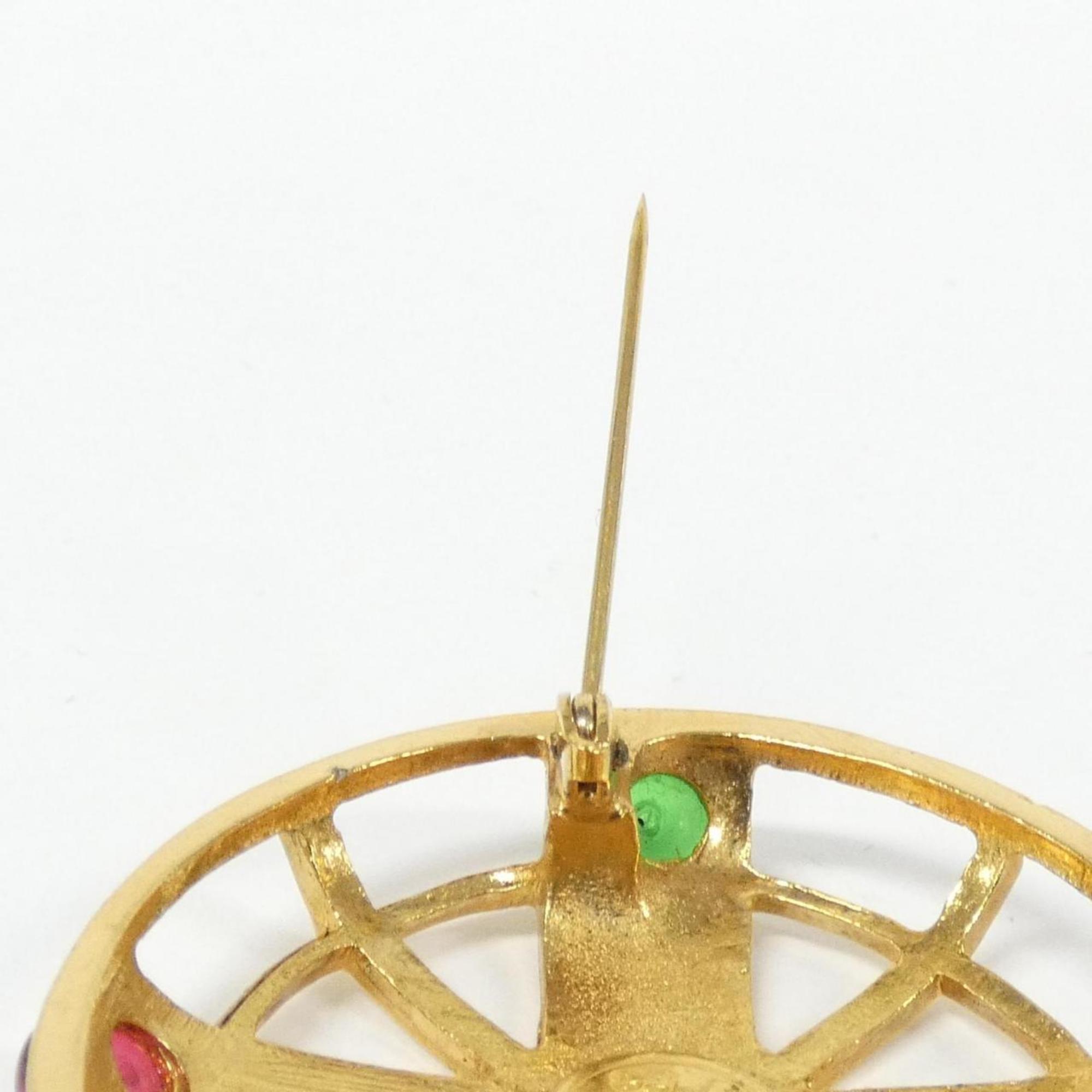 Brooch Gold-Tone Metal