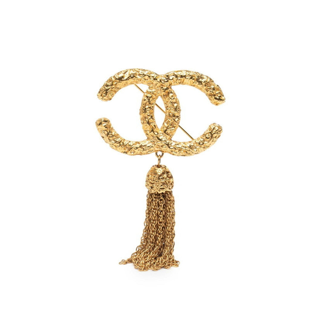 CC Logo Brooch Metal