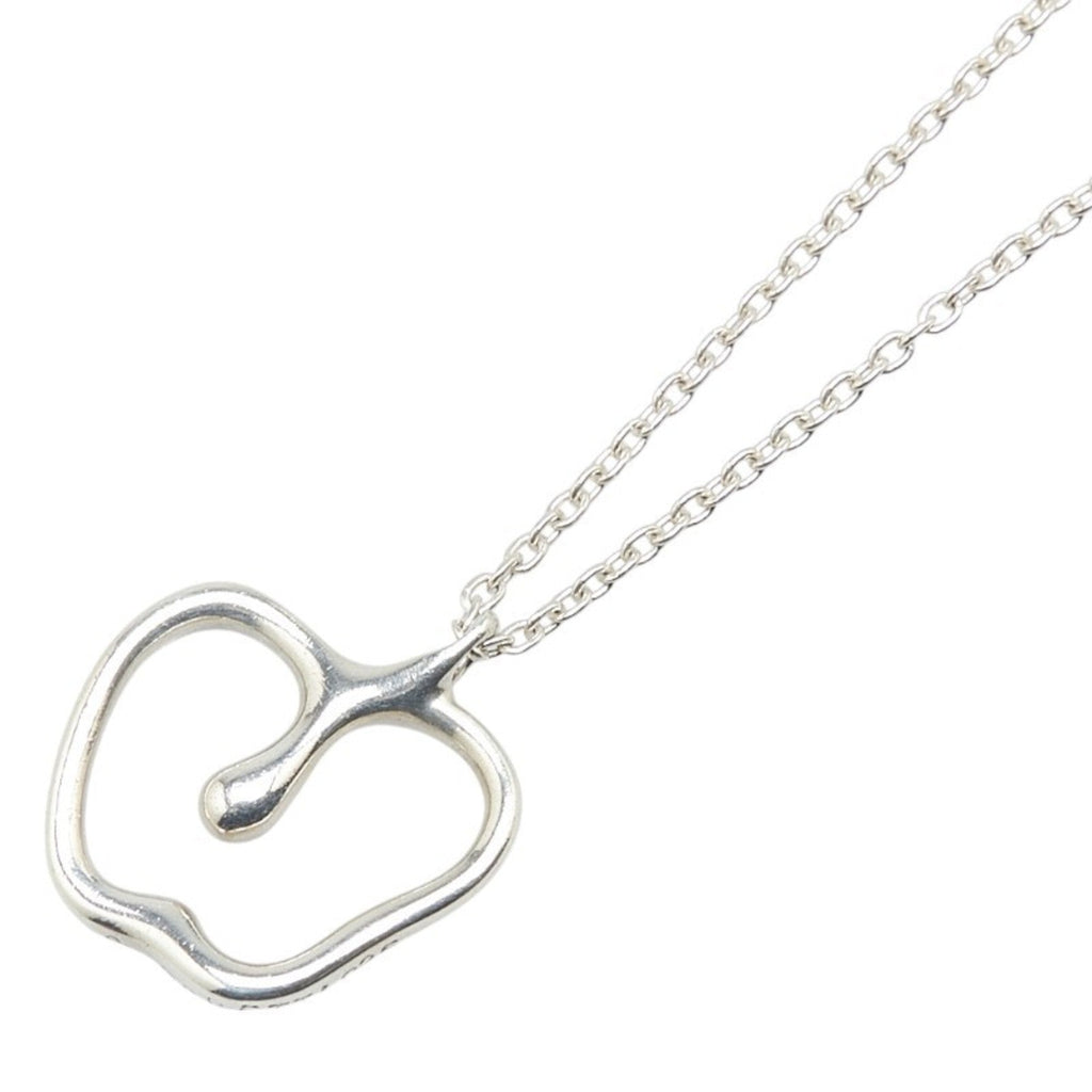 Apple Pendant Necklace Sterling Silver
