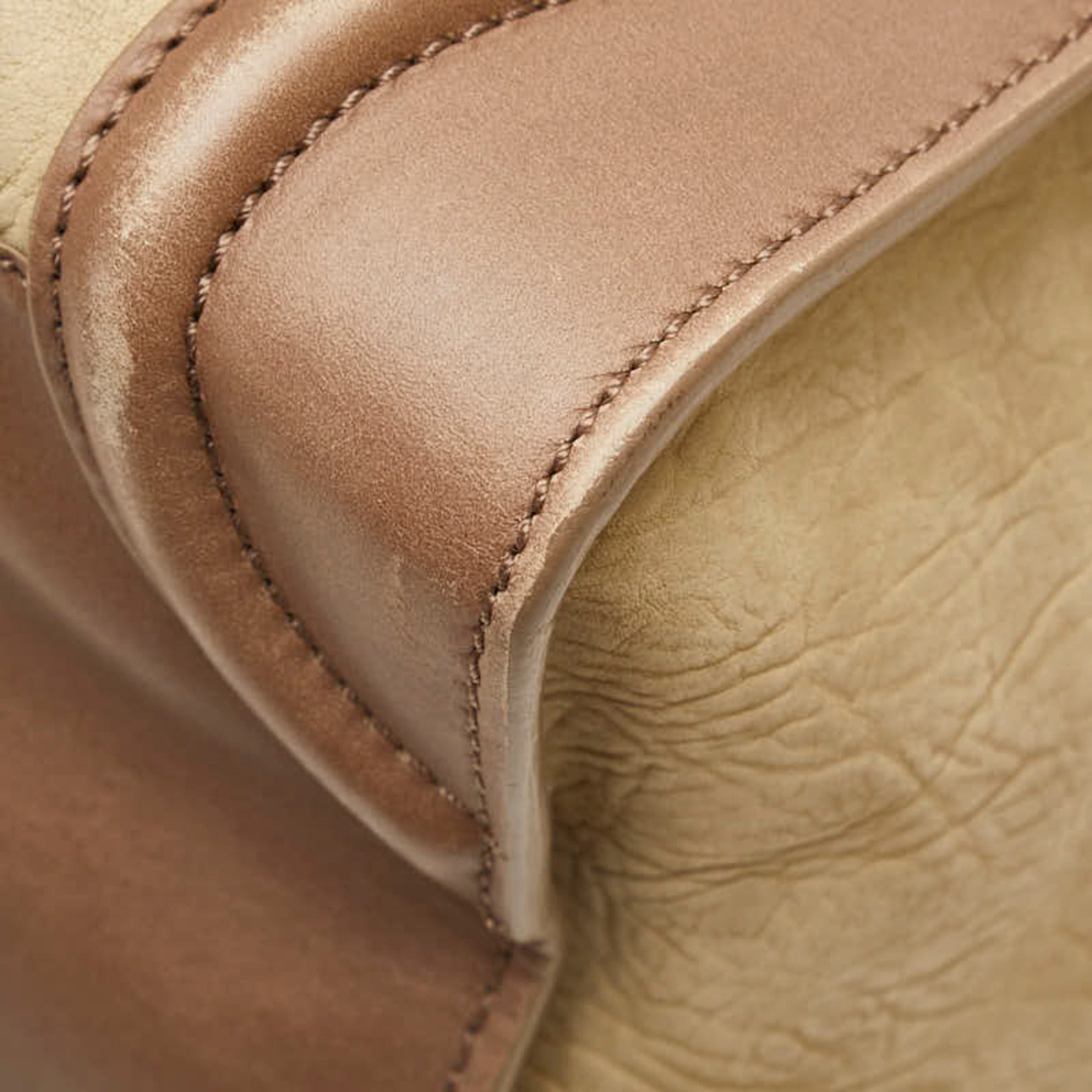 Tricolor Luggage Bag Nubuck Mini