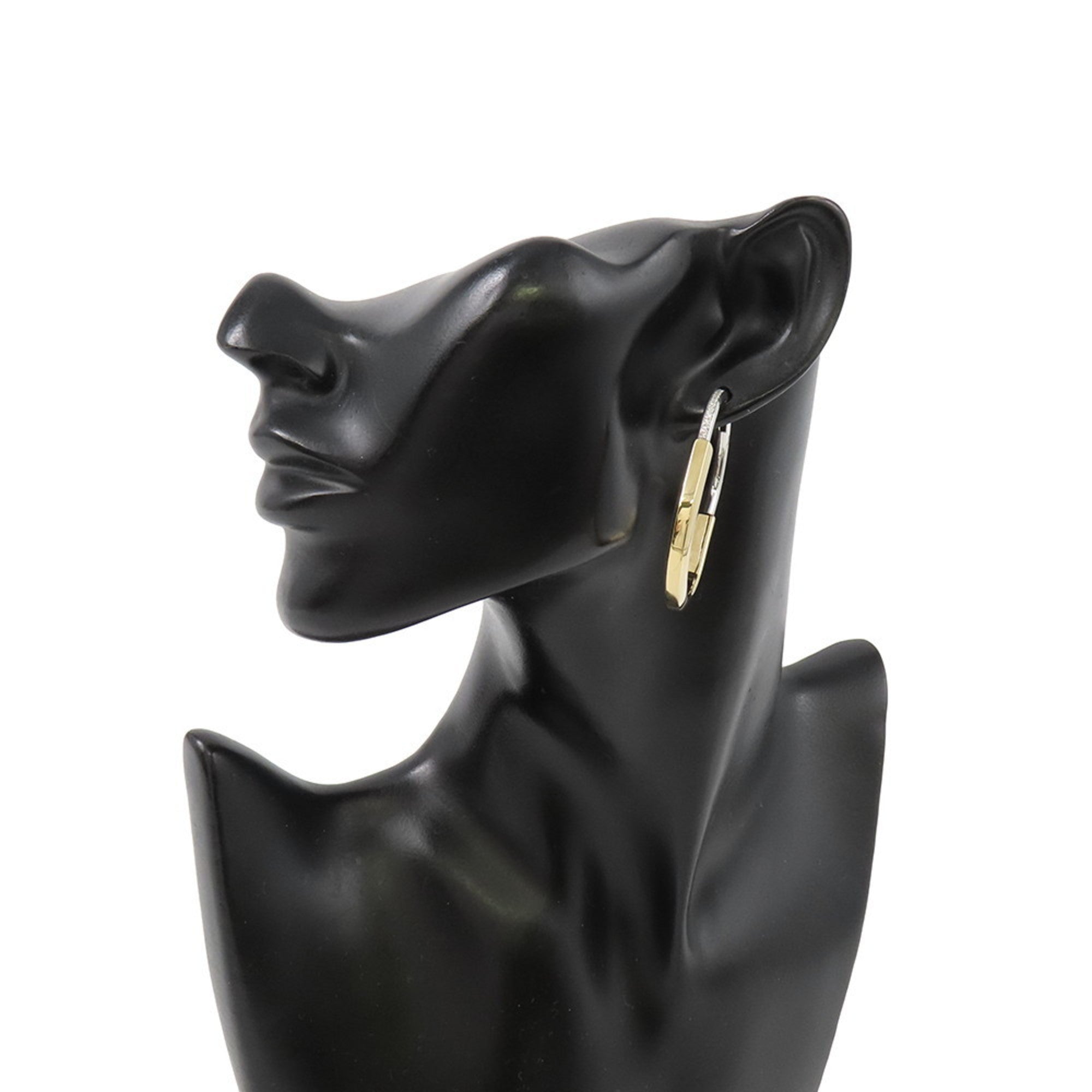 Earrings White Gold and Yellow Gold