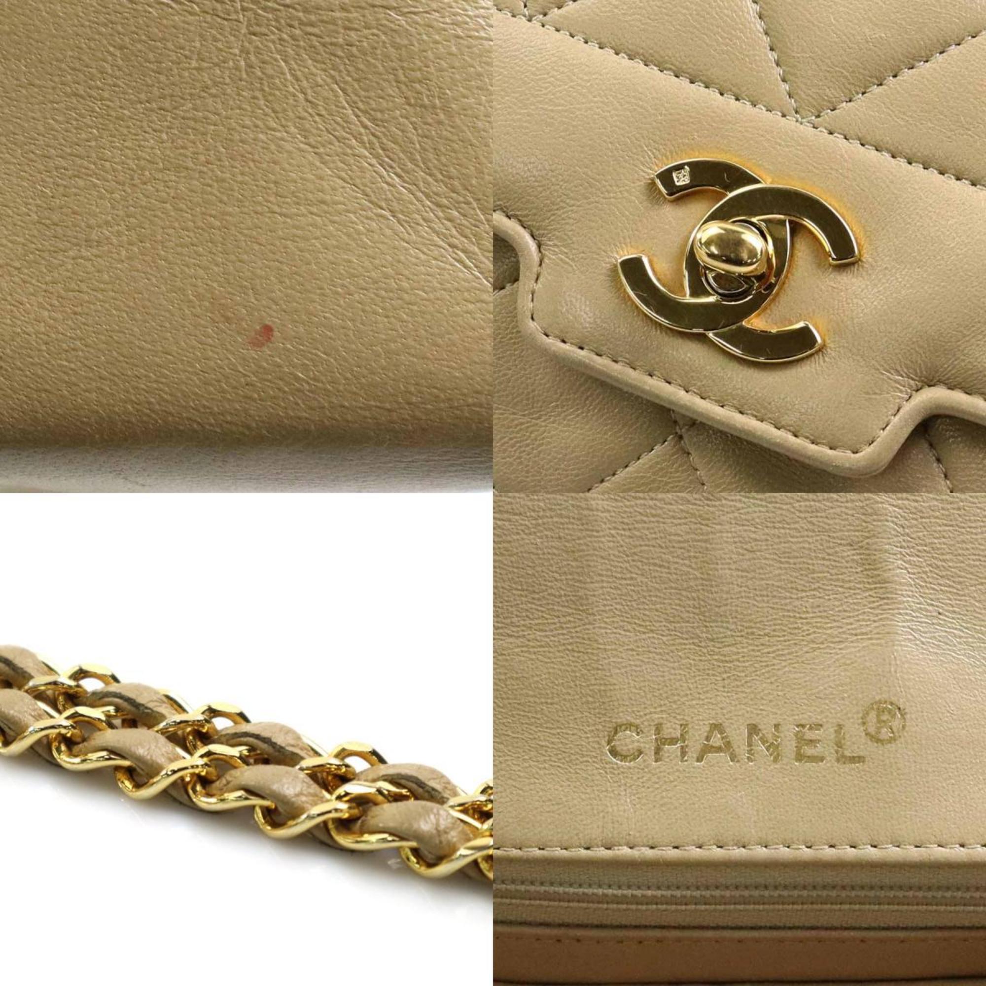 Vintage CC Chain Flap Bag Quilted Lambskin Small