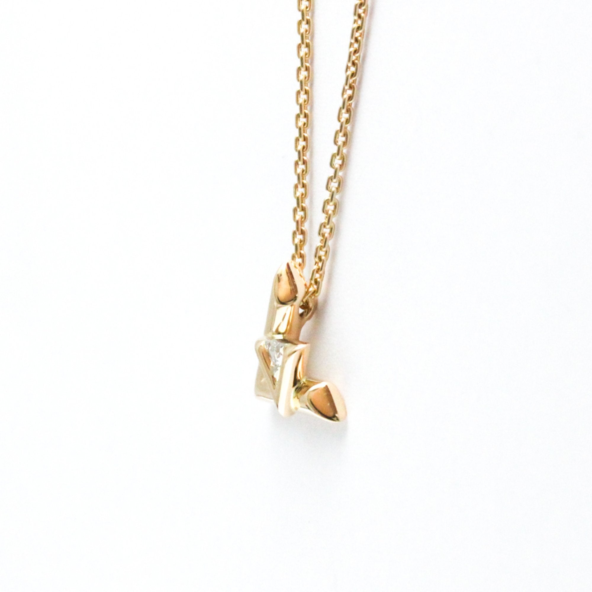 Volto One PM Pendant Necklace 18K Rose Gold with Diamond