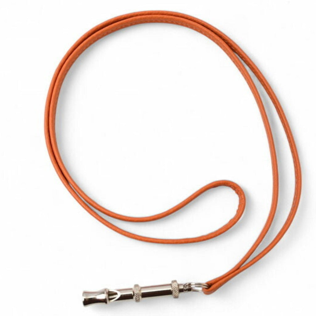 Choker Necklace Leather Orange