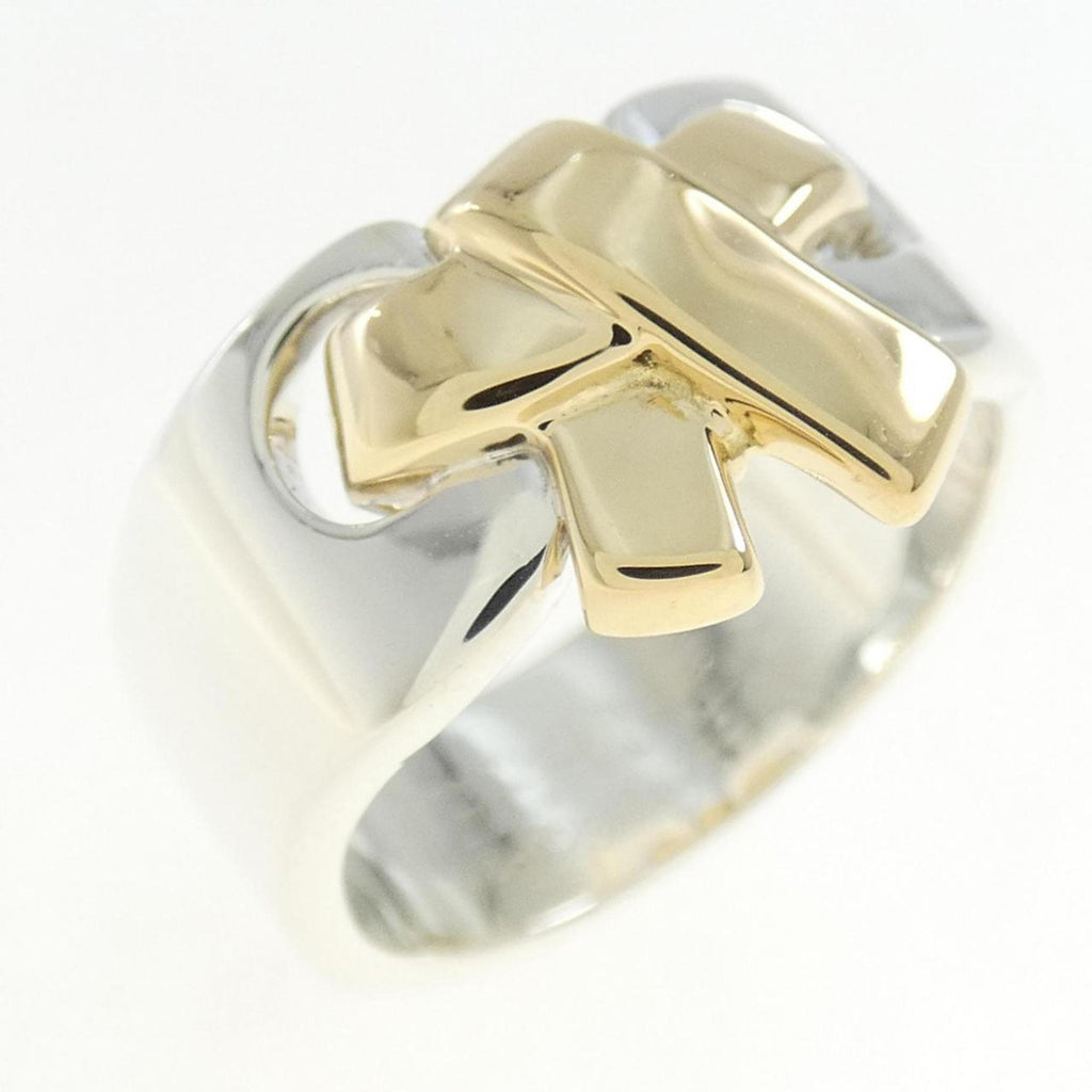 Band Ring Sterling Silver and 18K Yellow Gold