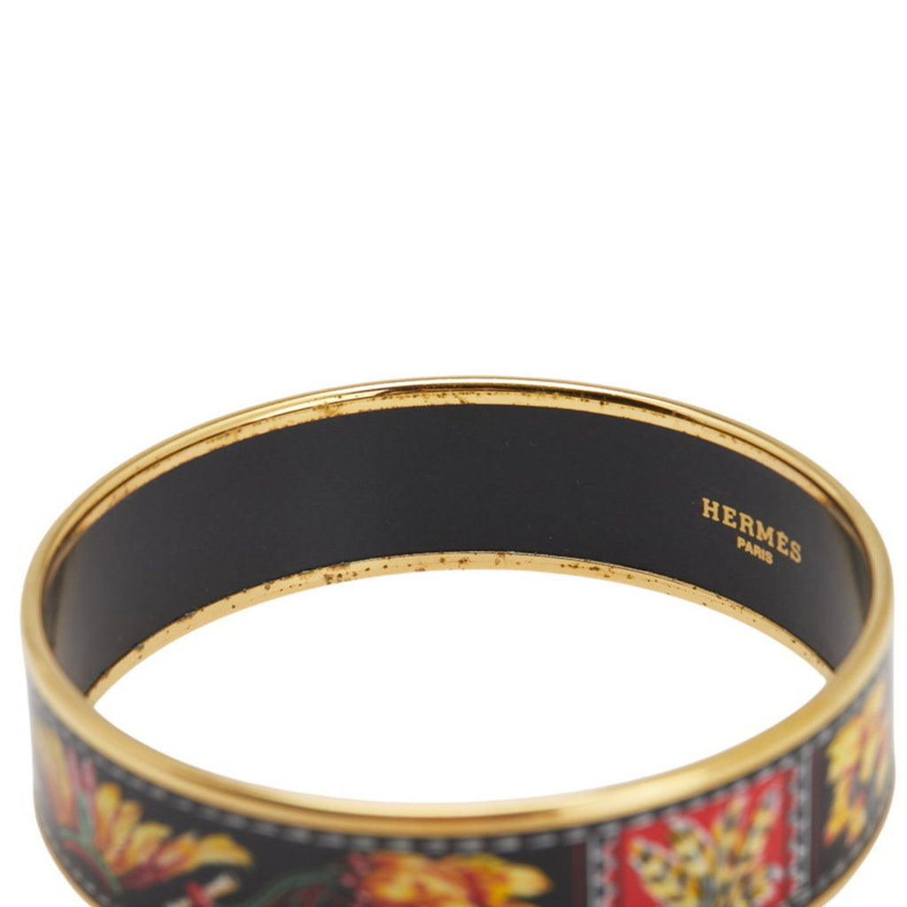 Enamel Cloisonne Bracelet Gold and Multi-Color Plated