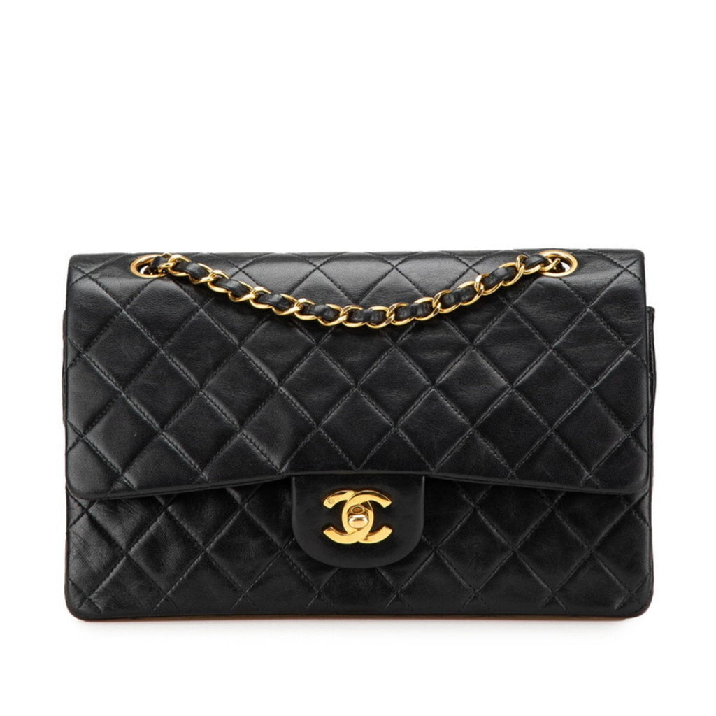 Vintage Classic Double Flap Bag Quilted Lambskin Medium