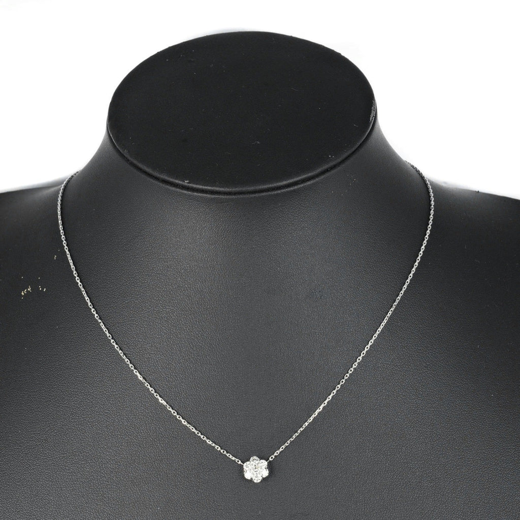 Pendant Necklace 18K White Gold with Diamond