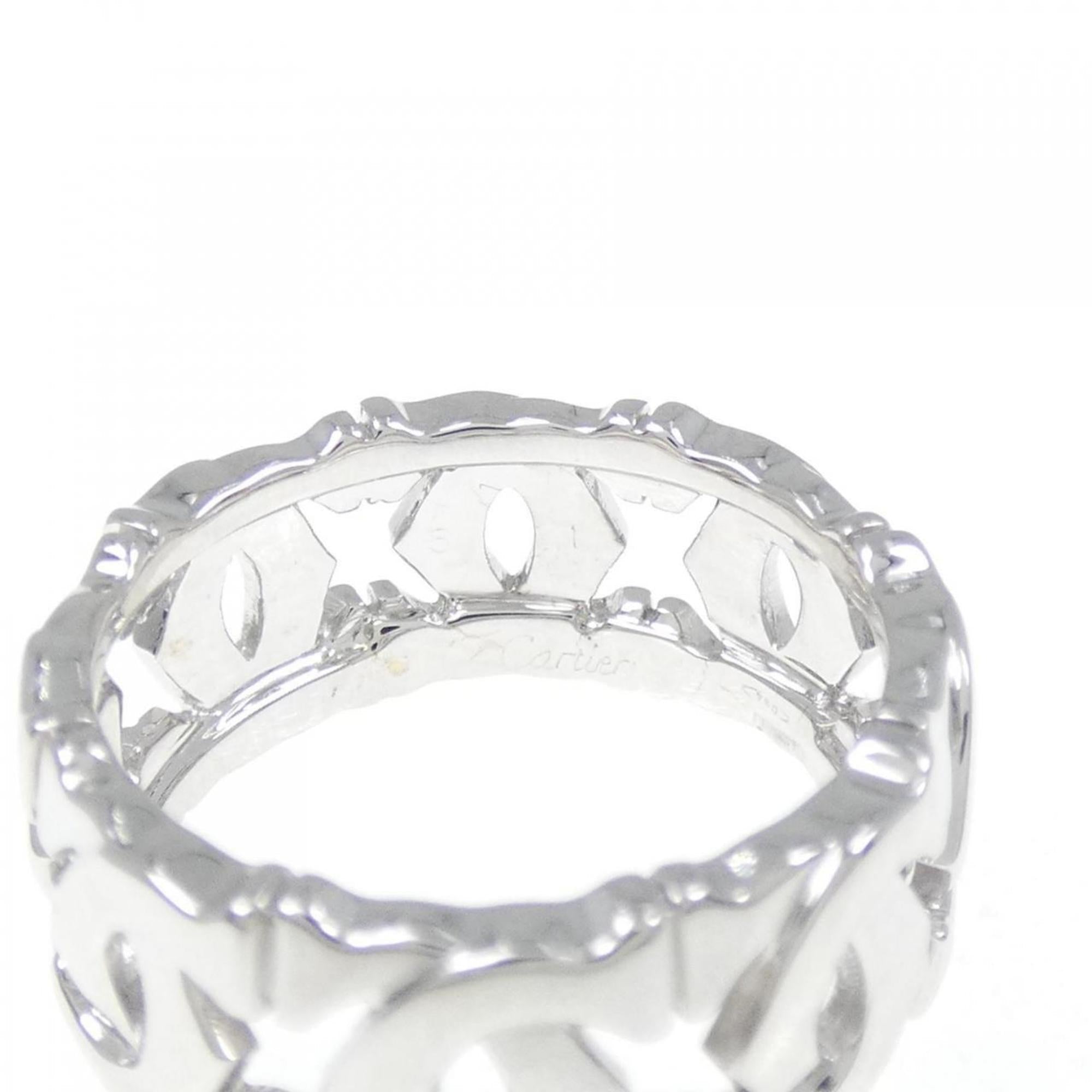 Entrelacé Ring 18K White Gold Small