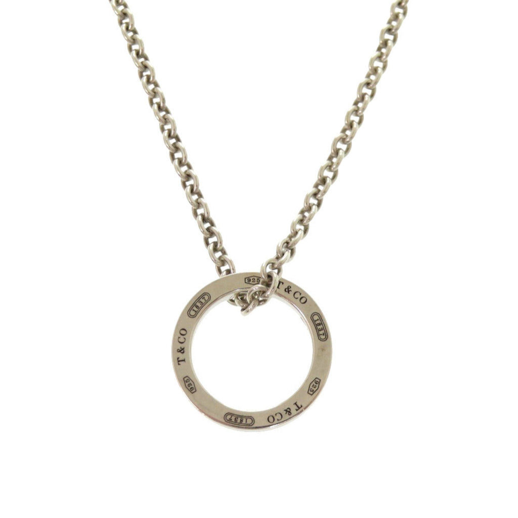 Circle Pendant Necklace Sterling Silver