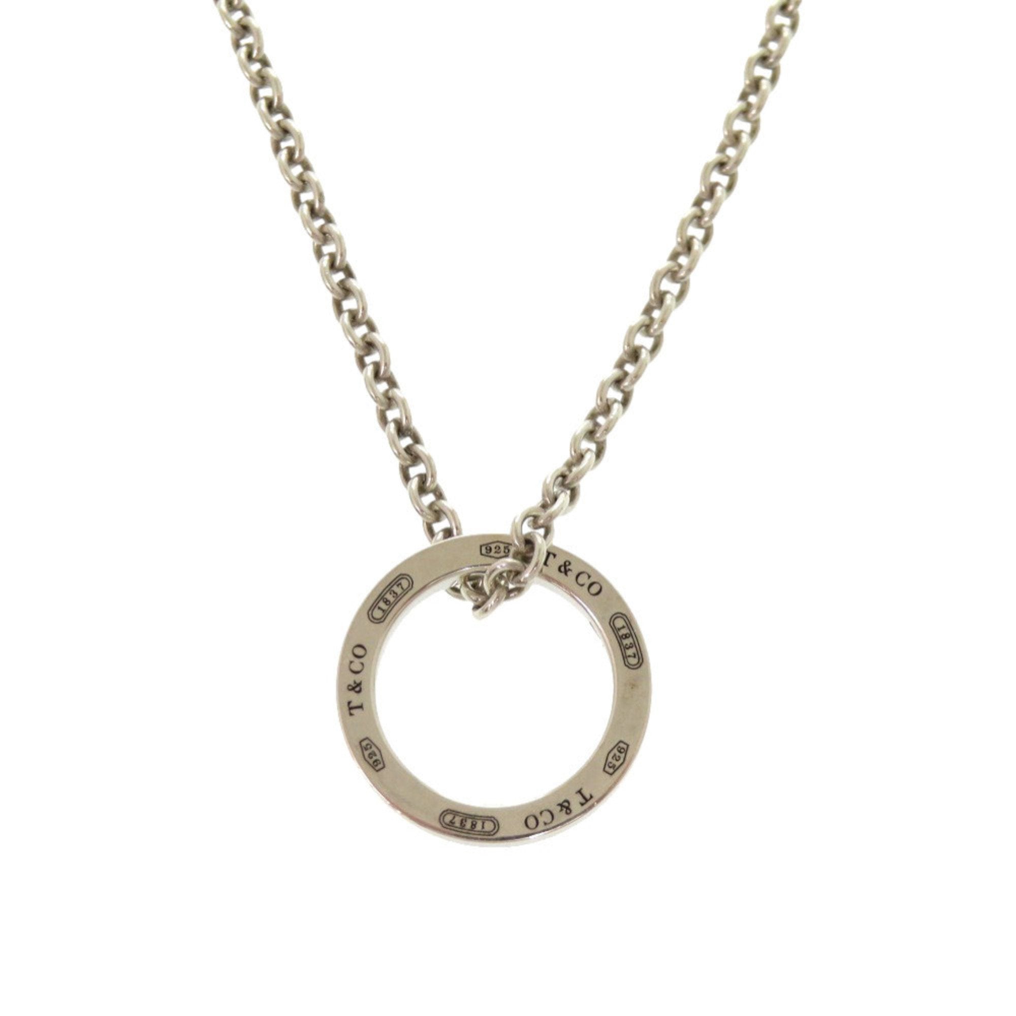 Circle Pendant Necklace Sterling Silver