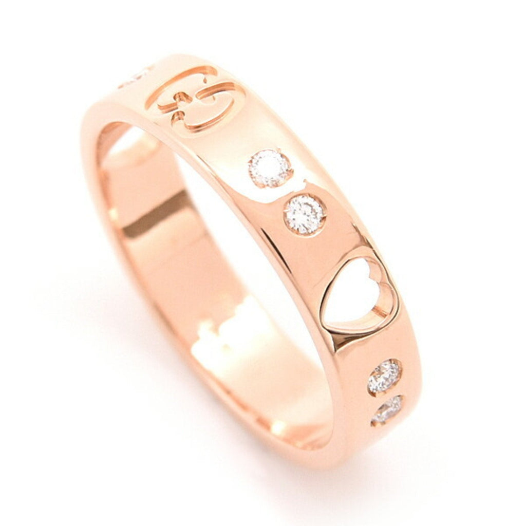 Icon One Band Ring 18K Rose Gold with Diamond
