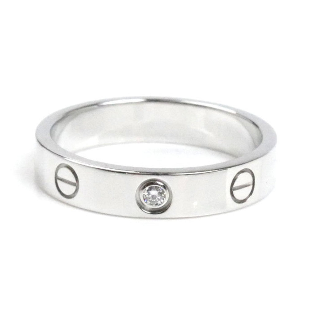Love Ring 18K White Gold Mini with Diamond